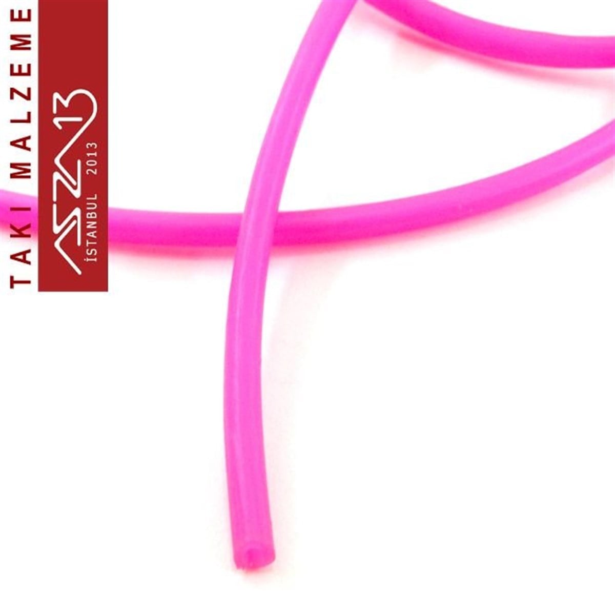 İpler, Kordonlar, MisinalarTAKI MALZEMEMarkasızNeon Pembe 2,00 mm Kauçuk Esnek Kordon / Paket İçeriği 1 m