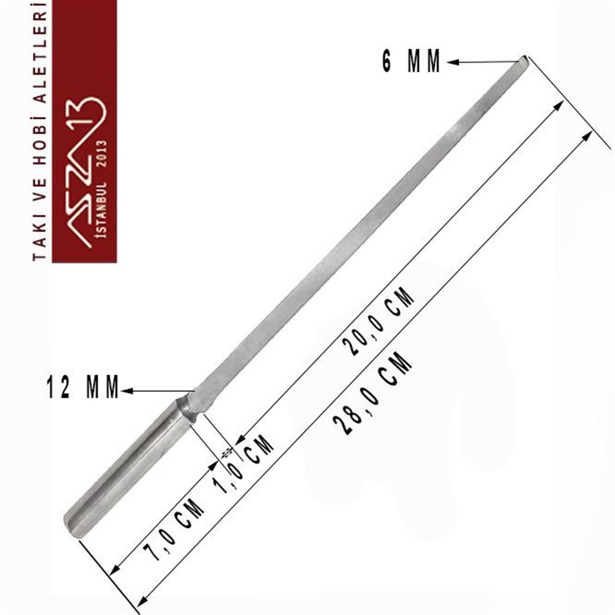 Kare Malafa (Bezel Mandrel)ALET, ARAÇ ve GEREÇBeadSmithÜçgen Kesit Malafa (Bezel Mandrel)