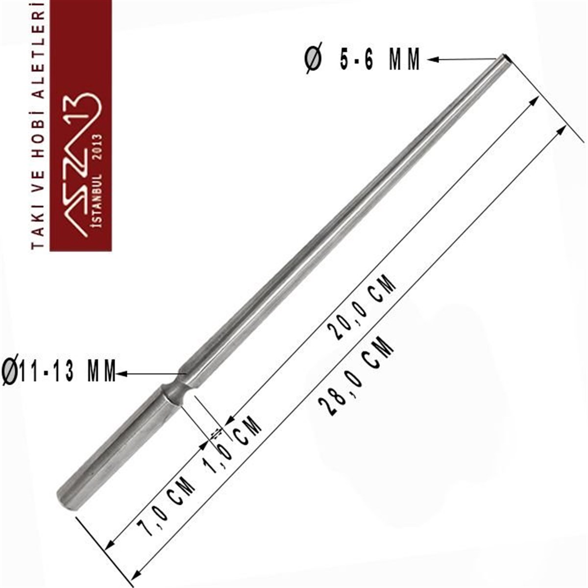 Kare Malafa (Bezel Mandrel)ALET, ARAÇ ve GEREÇBeadSmithOval Kesit Malafa (Bezel Mandrel)