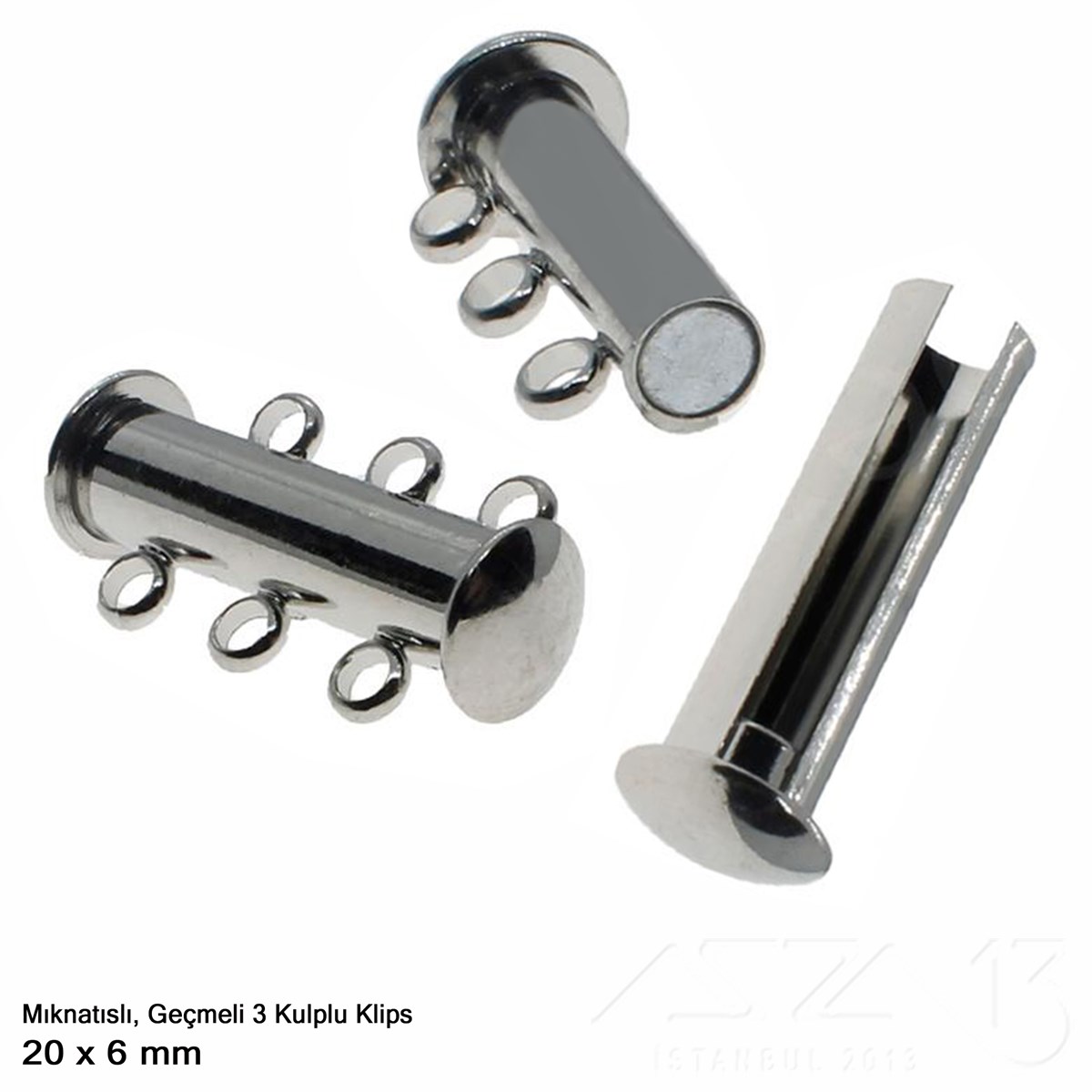 Klips, Kilit  / Mıknatıslı KlipsMıknatıslı Kilit, KlipsMarkasız06.Tm.61.Kt.122Klips - Mıknatıslı ve Kızaklı - Üç Kulplu - 20 mm / 1 Adet