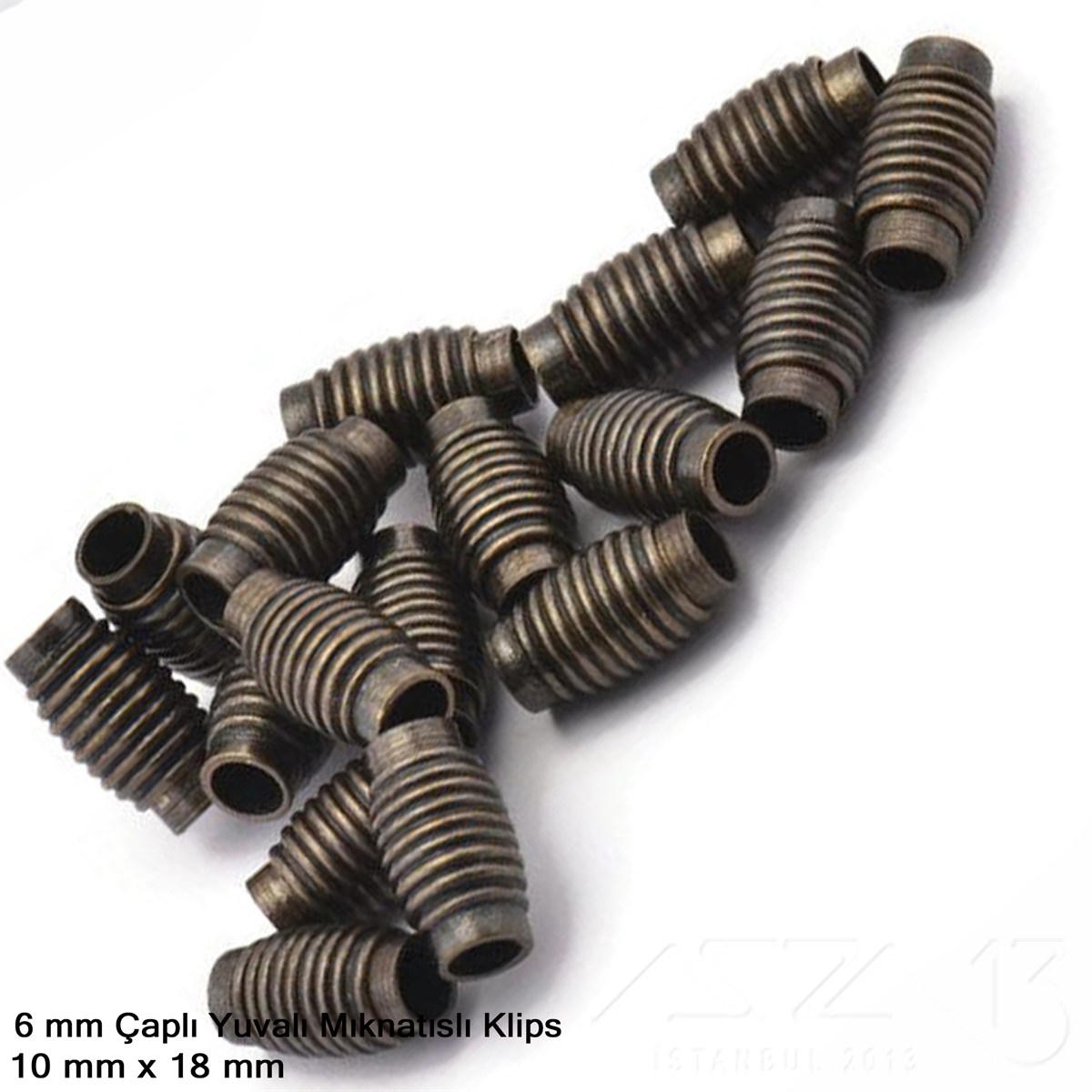 Klips, Kilit  / Mıknatıslı KlipsMıknatıslı Kilit, KlipsMarkasız06.Tm.61.Kt.136Klips - Mıknatıslı, Yivli Silindirik - Yuvalı ve Antik Pirinç Kaplamalı - 6 mm / 1 Adet