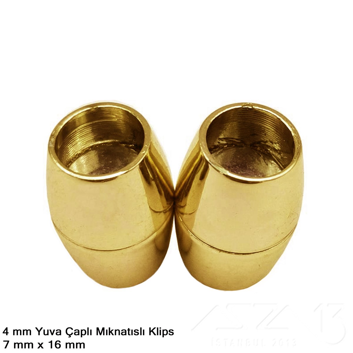 Klips, Kilit  / Mıknatıslı KlipsMıknatıslı Kilit, KlipsMarkasız06.Tm.61.Kt.128Klips - Mıknatıslı, Konik Silindir - Yuvalı ve Altın Kaplamalı - 4 mm / 1 Adet