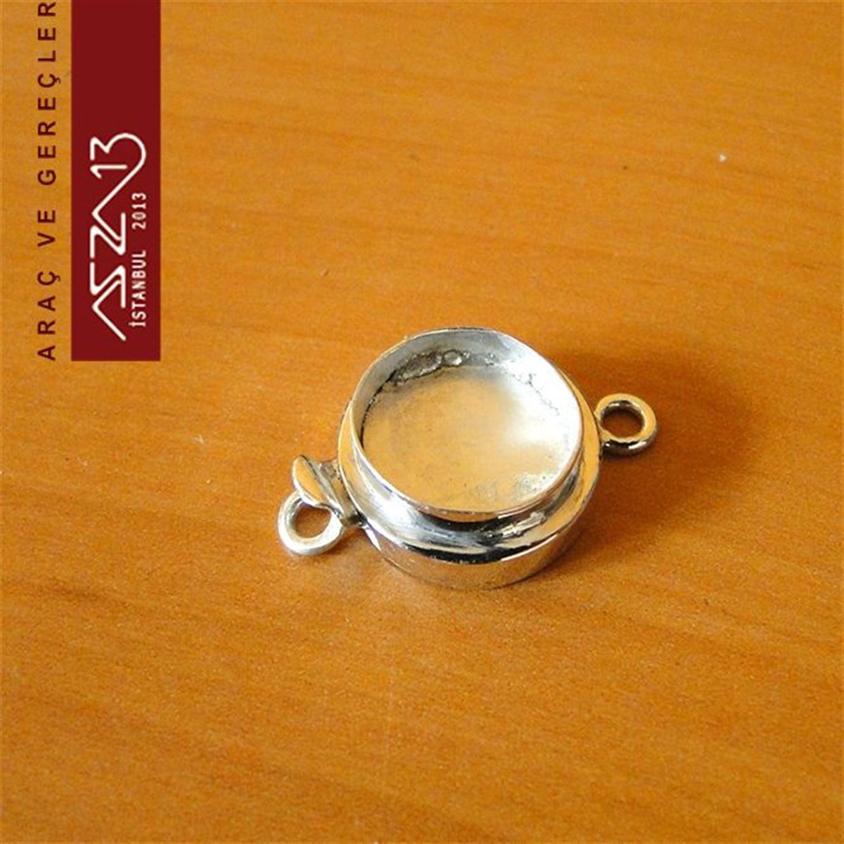 Klipsler, Kancalar, Bitler, Kapamalar, HalkalarTAKI MALZEMEBeadSmithGümüş Kaplama, 14 mm Yuva Çap'lı, Pim'li Klips / Paket İçeriği 1 Adet