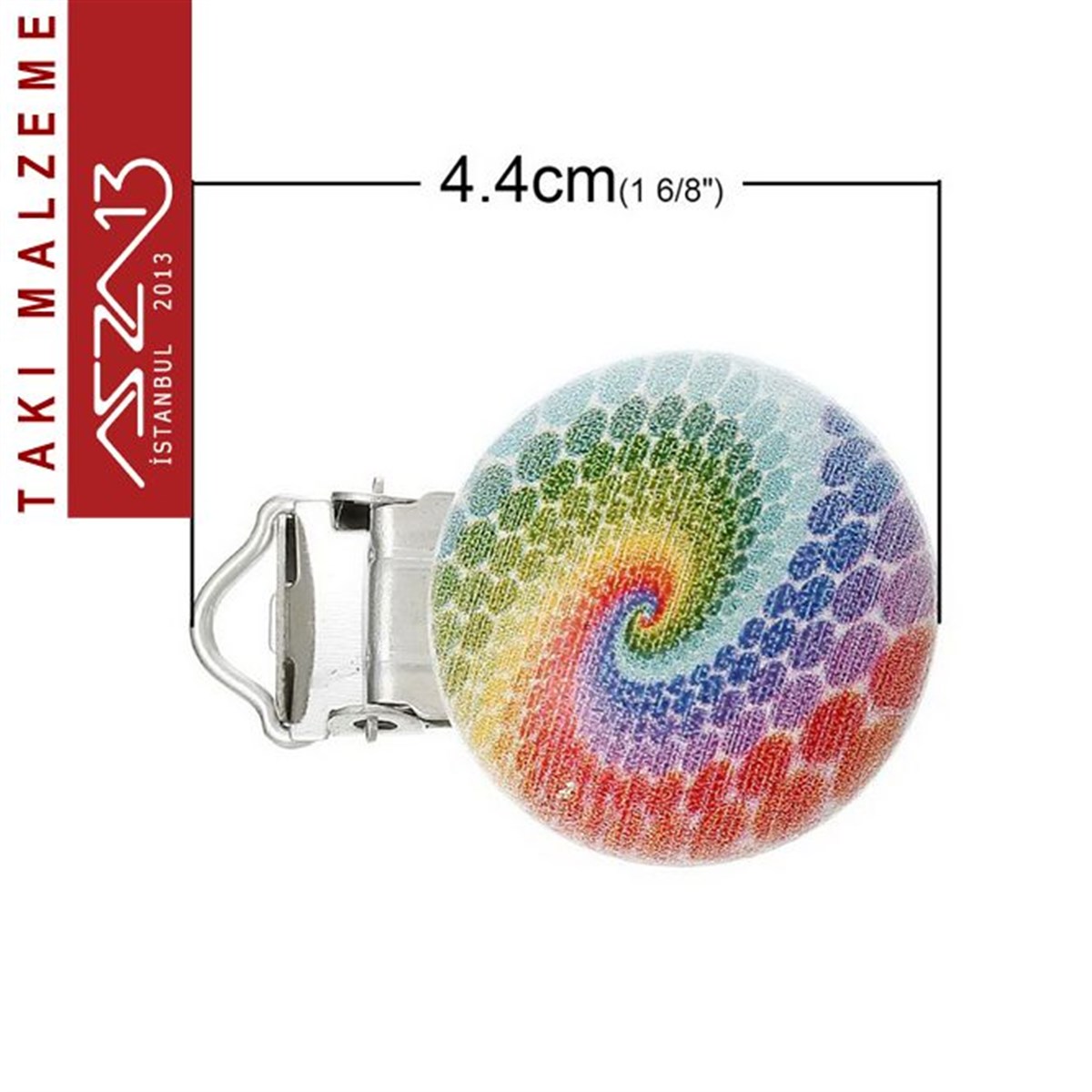 Klipsler, Kancalar, Bitler, Kapamalar, HalkalarTAKI MALZEMEMarkasızGökkuşağı - Ahşap Emzik Klipsi / Paket İçeriği 1 Adet