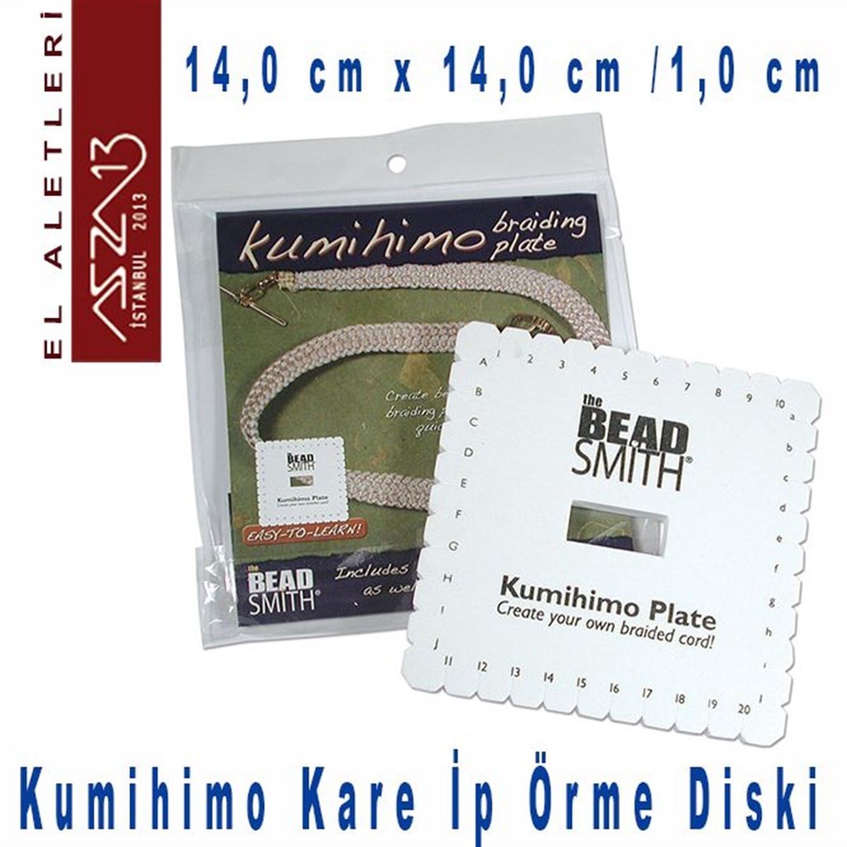 Kumihimo DiskALET, ARAÇ ve GEREÇBeadSmithKumihimo Kare Disk (İp Örme Aparatı)