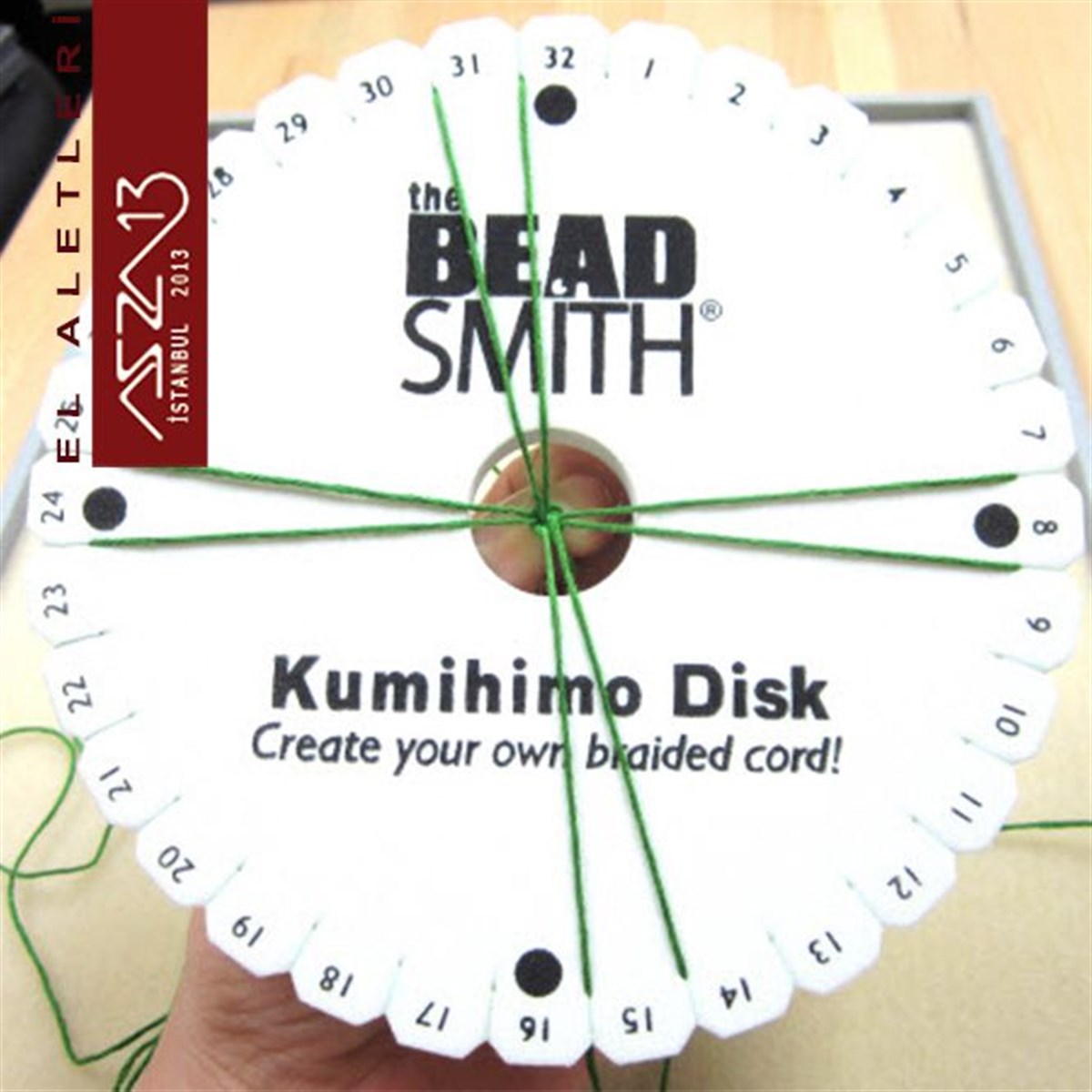 Kumihimo DiskALET, ARAÇ ve GEREÇBeadSmithKumihimo Yuvarlak Disk (İp Örme Aparatı)