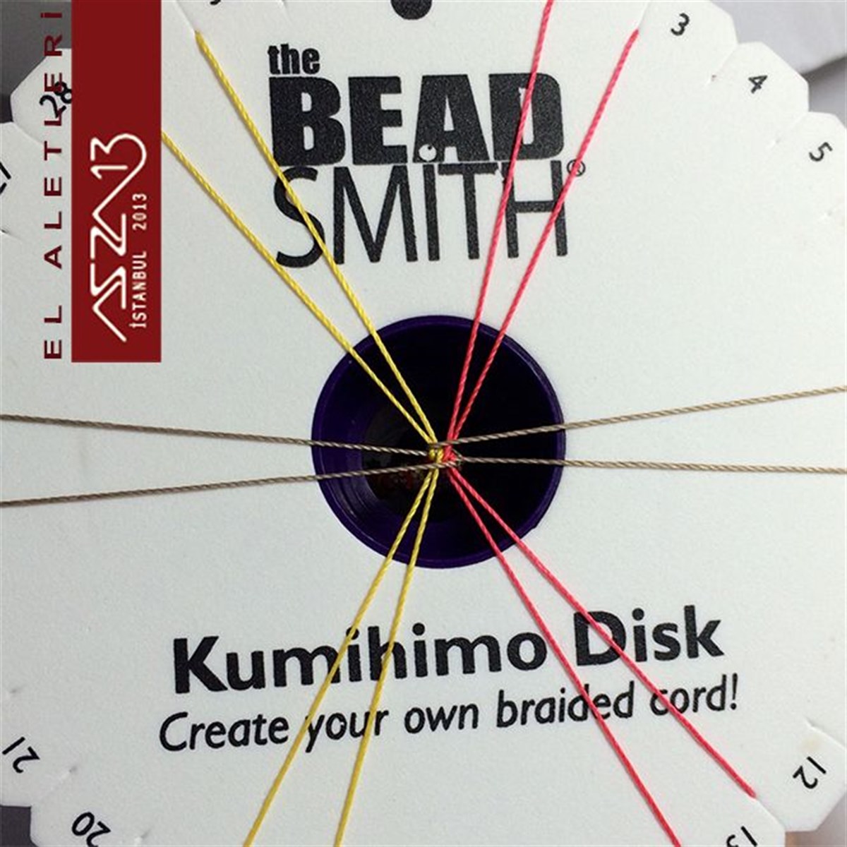 Kumihimo DiskALET, ARAÇ ve GEREÇBeadSmithKumihimo Yuvarlak Disk (İp Örme Aparatı)