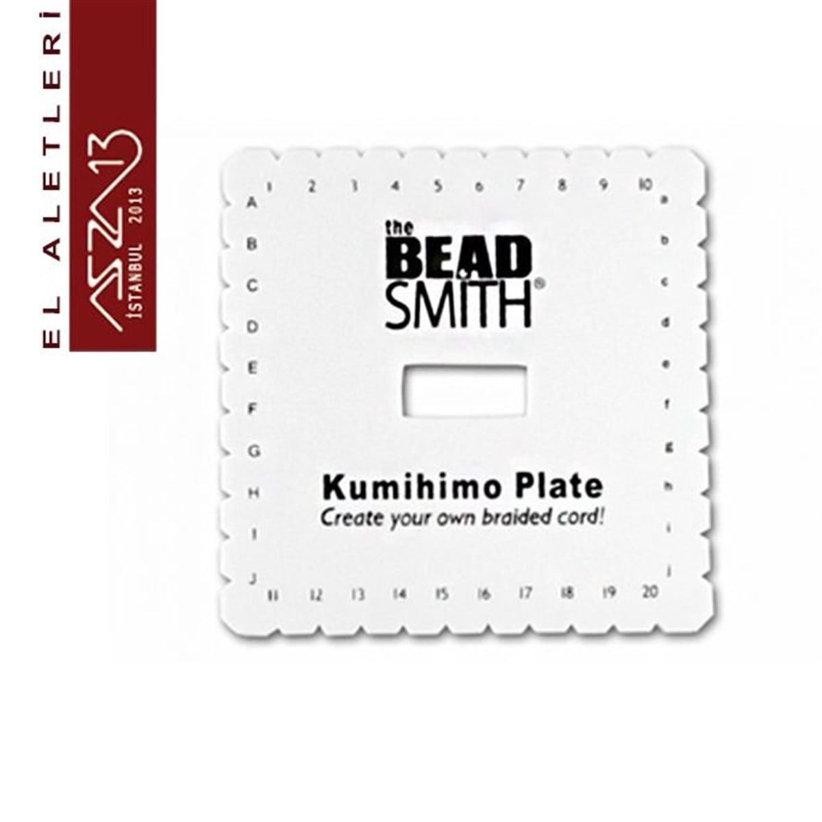 Kumihimo DiskALET, ARAÇ ve GEREÇBeadSmithKumihimo Kare Disk (İp Örme Aparatı)