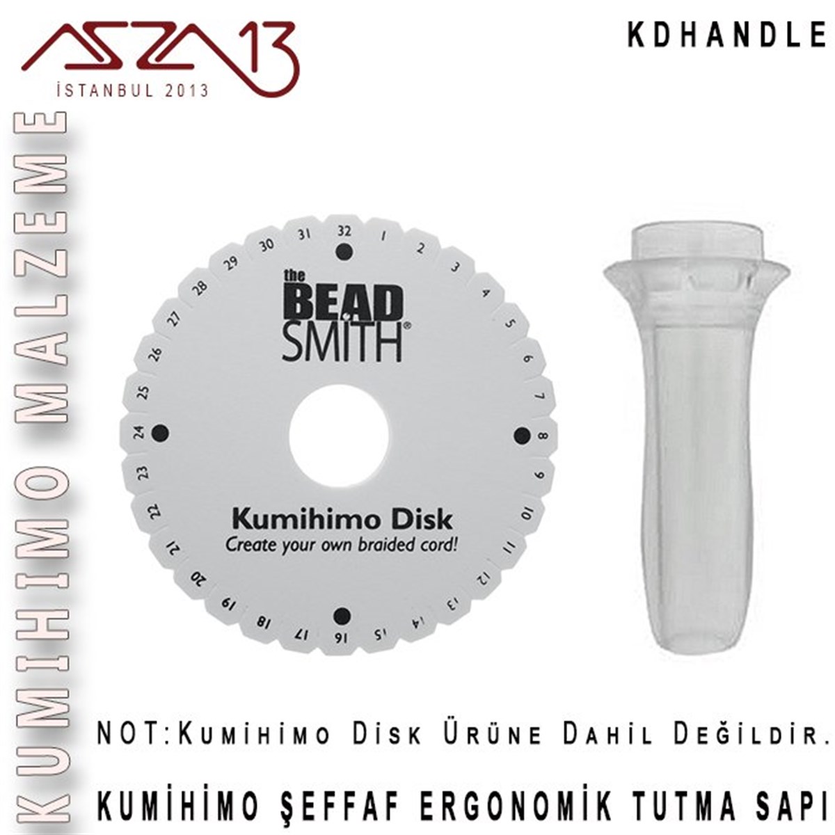 Kumihimo Tutma SapıALET, ARAÇ ve GEREÇBeadSmithKumihimo Şeffaf Disk Tutma Sapı