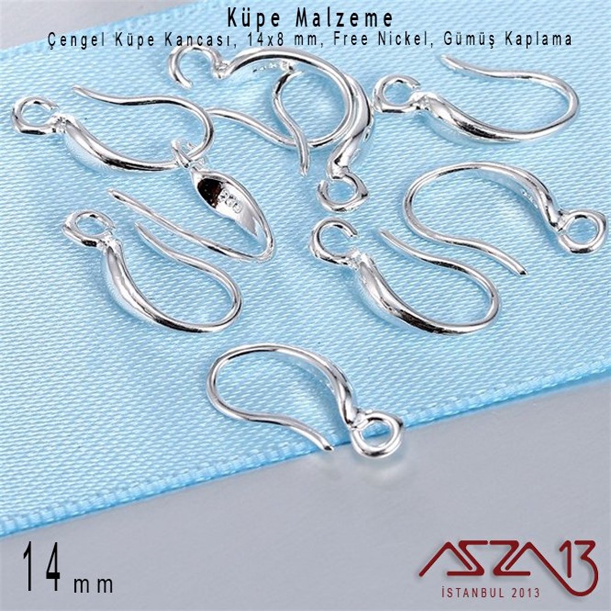 Küpe MalzemeleriTAKI MALZEMEMarkasızGümüş Kaplamalı, Çengel Küpe Kancası / Paket İçeriği 1 Çift