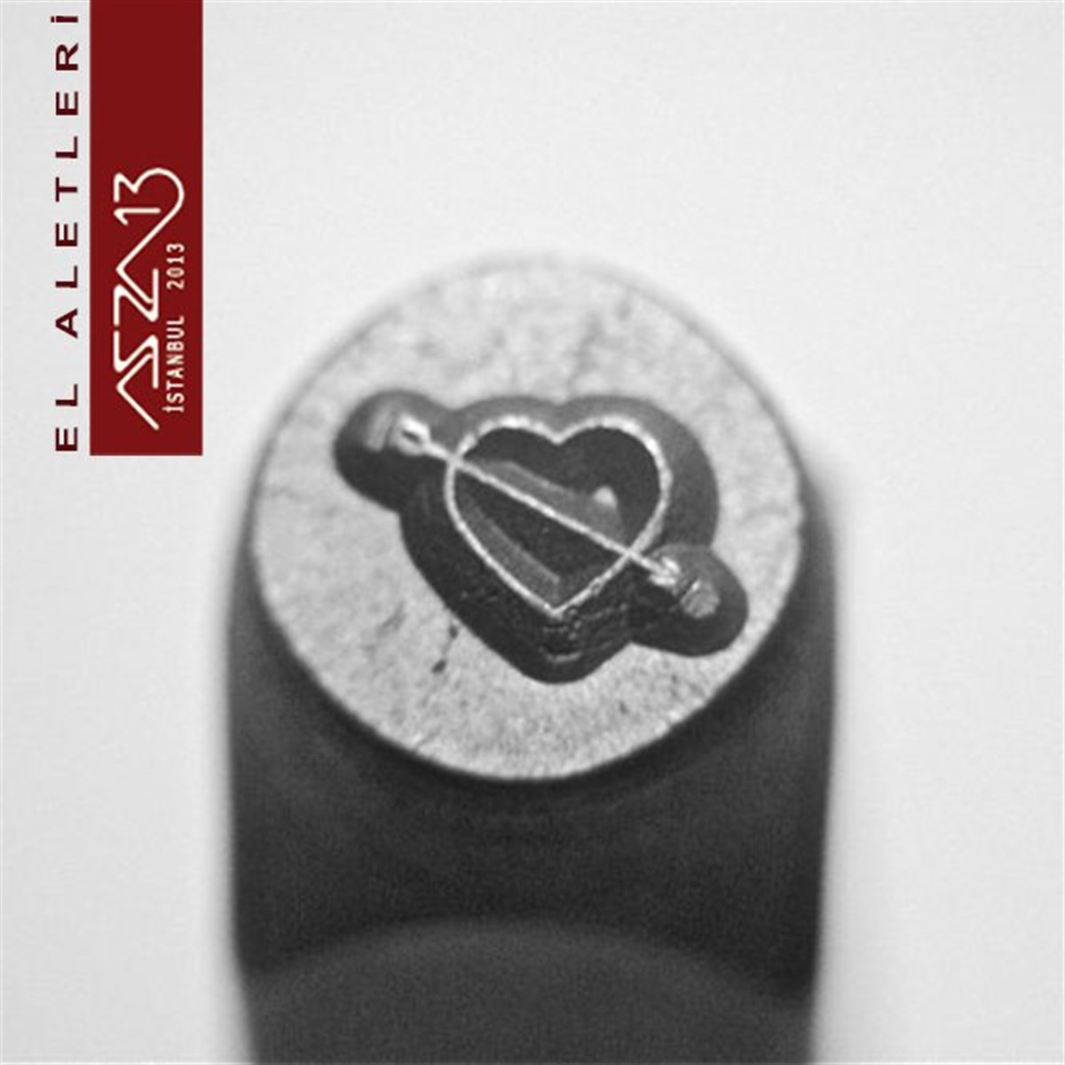 Metal Damga Şekil (Figür) SetiALET, ARAÇ ve GEREÇBeadSmith6 mm ''Ok ve Kalp'' Figürlü Metal Damga