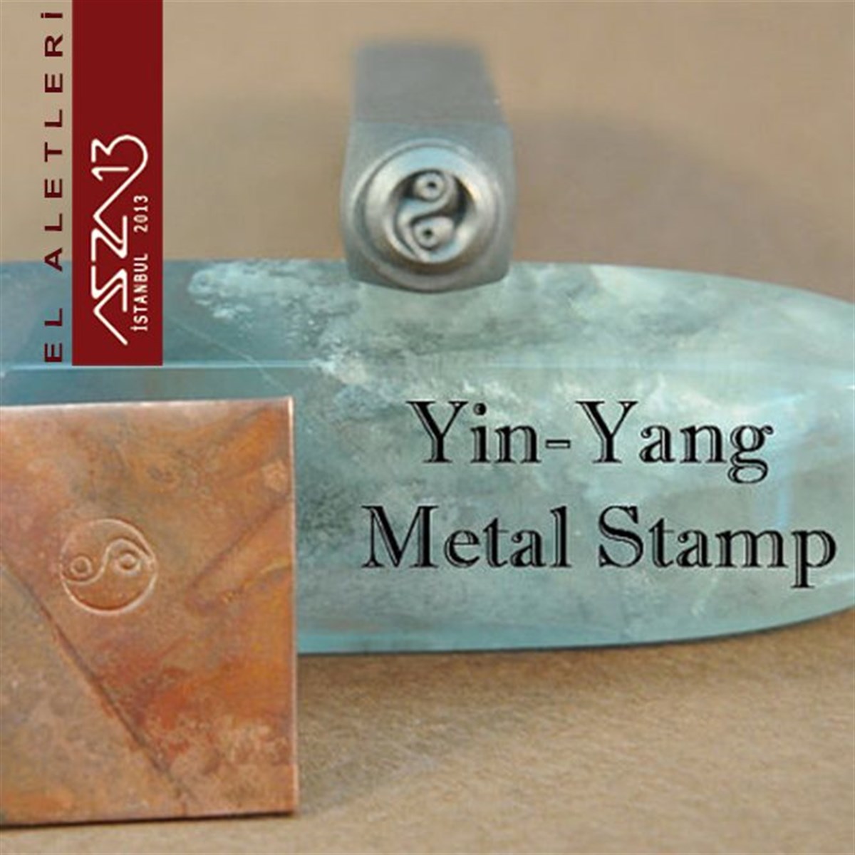 Metal Damga Şekil (Figür) SetiALET, ARAÇ ve GEREÇBeadSmith6 mm ''Ying Yang'' Figürlü Metal Damga