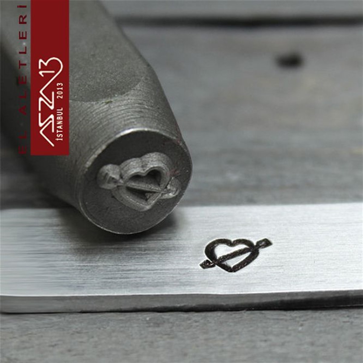 Metal Damga Şekil (Figür) SetiALET, ARAÇ ve GEREÇBeadSmith6 mm ''Ok ve Kalp'' Figürlü Metal Damga