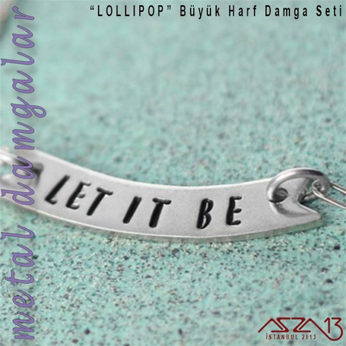 Metal Harf Damga SetiALET, ARAÇ ve GEREÇImpressArt''Lollipop'' Font Büyük Harf Damga Seti, 4 mm