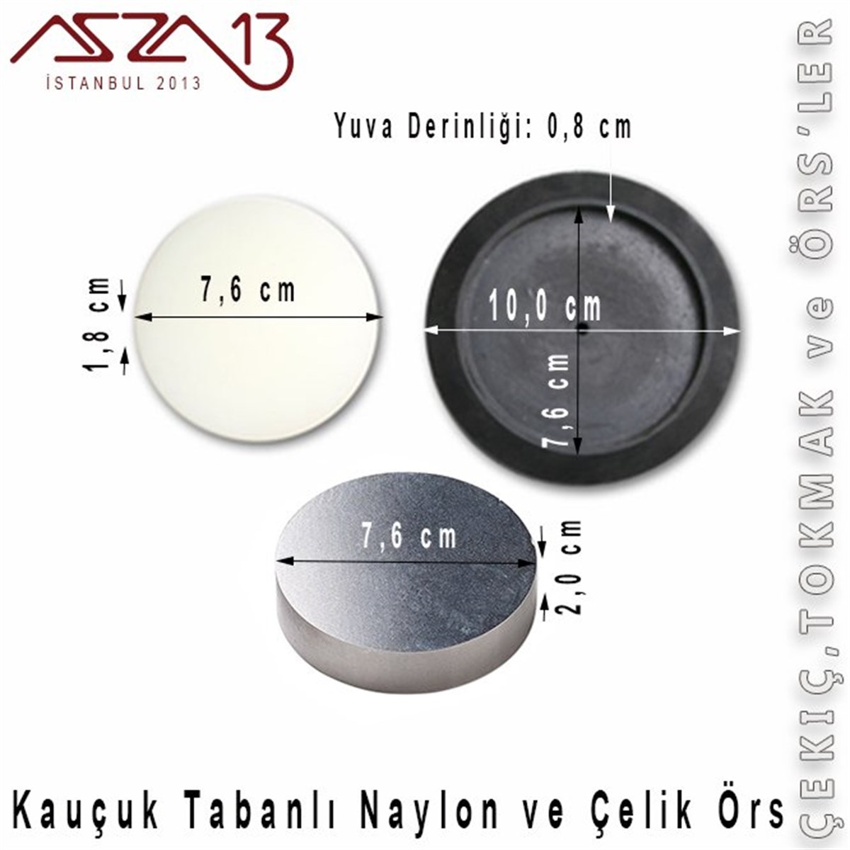 Naylon ve Çelik ÖrsALET, ARAÇ ve GEREÇMarkasızKauçuk Tabanlı Naylon ve Çelik Örs