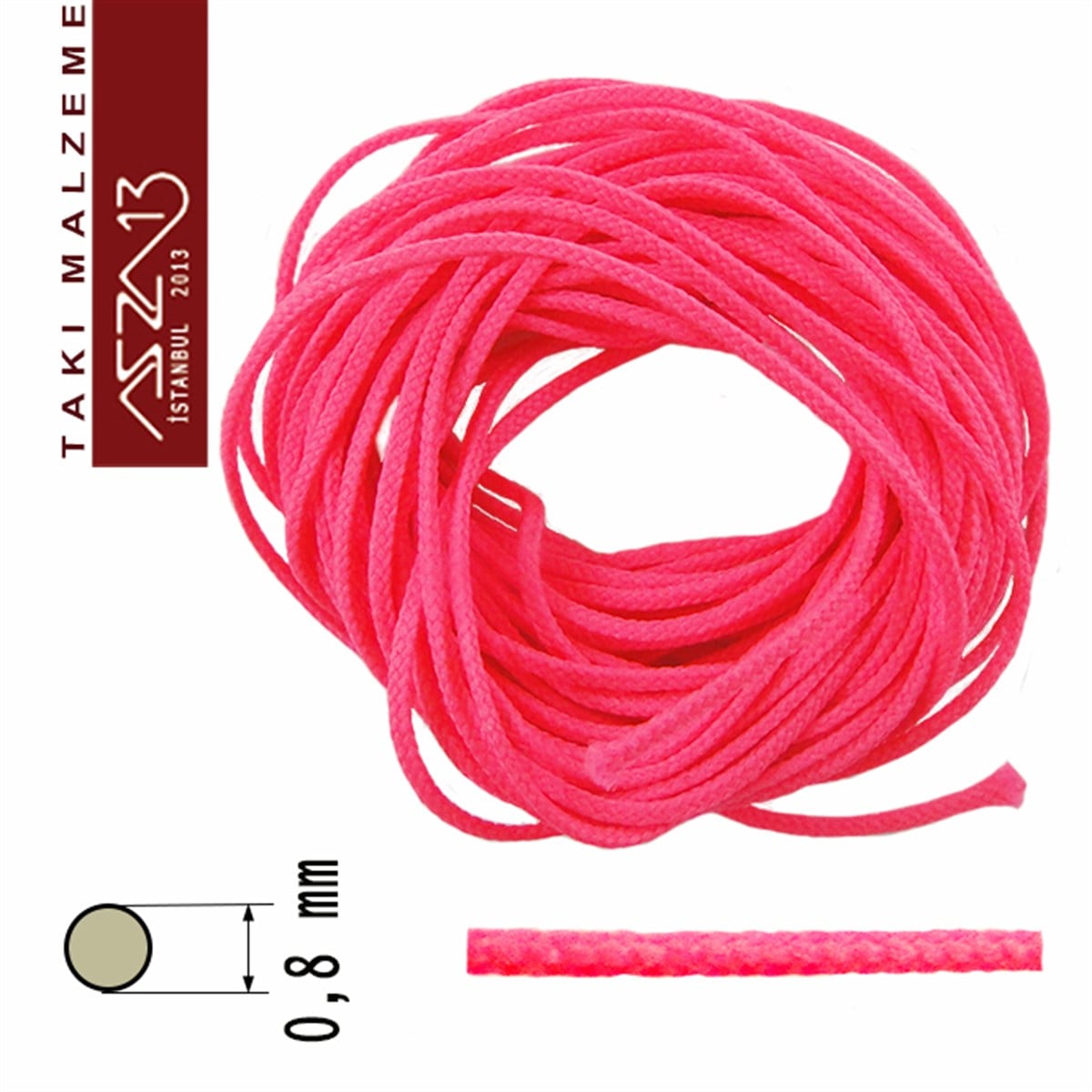 Neon Pembe 0,8 mm Kalınlıkta Paraşüt İpi / 5 MetreParaşüt İplerTAKI, HOBİ, TAKI MALZEMELERİ, TOHO, MIYUKI DELICA, KUMİHİMO DİSK, SWAROVSKI KRİSTAL, TAKI TASARIMIParaşüt İplerMarkasız06.Tm.64.Pr.03Neon Pembe 0,8 mm Kalınlıkta Paraşüt İpi / 5 Metre