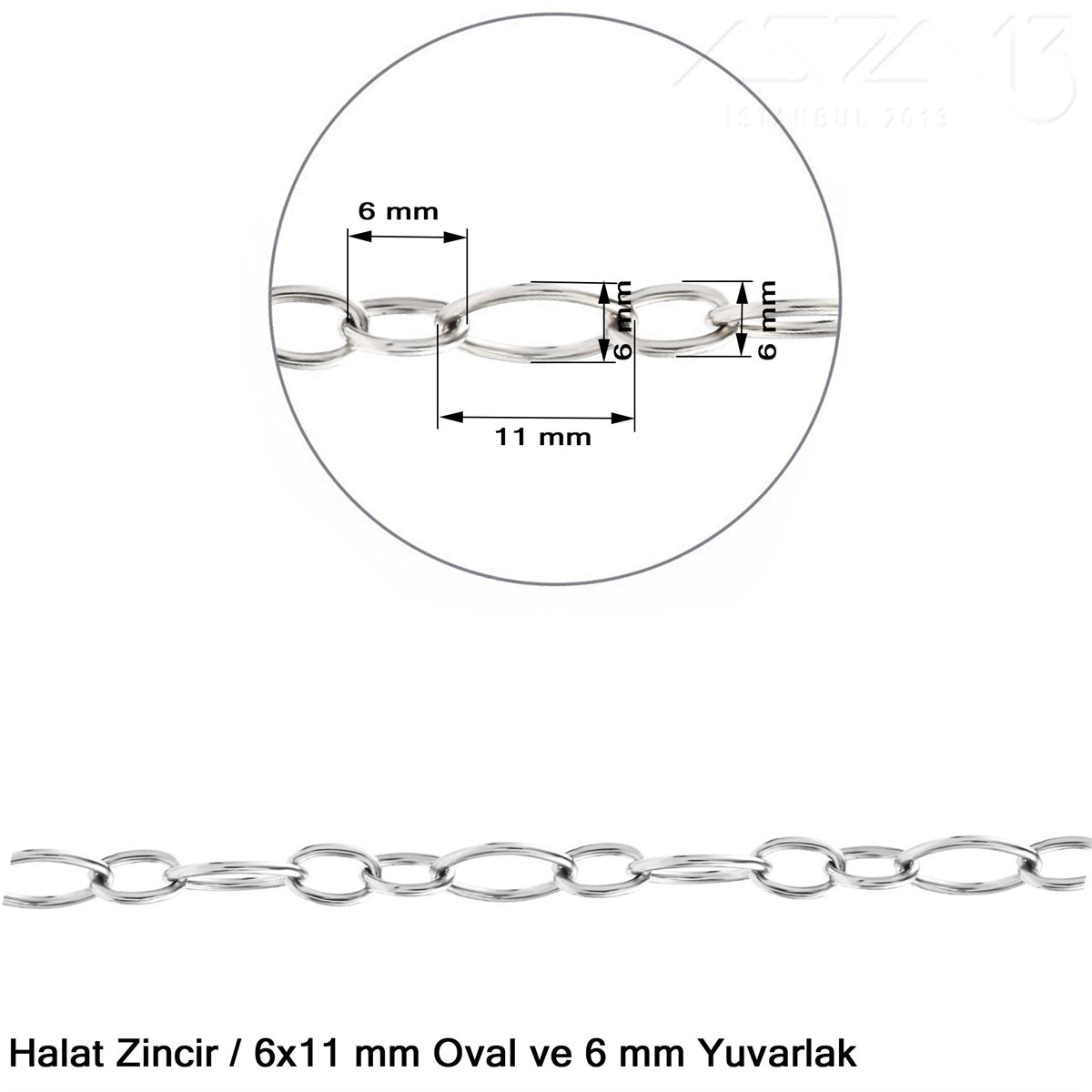 Nikel Kaplama 6 mm Zincir / Paket İçeriği 1 MetreZincirTAKI, HOBİ, TAKI MALZEMELERİ, TOHO, MIYUKI DELICA, KUMİHİMO DİSK, SWAROVSKI KRİSTAL, TAKI TASARIMIZincirMarkasız06.Tm.63.Zn.03Nikel Kaplama 6 mm Zincir / Paket İçeriği 1 Metre