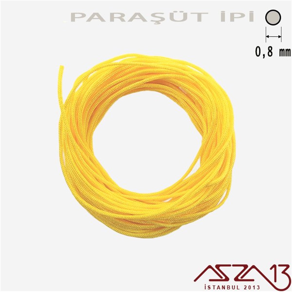 Paraşüt İplerTAKI MALZEMEMarkasızBuğday Sarı 0,8 mm Paraşüt İp (Bobin 100 metre)
