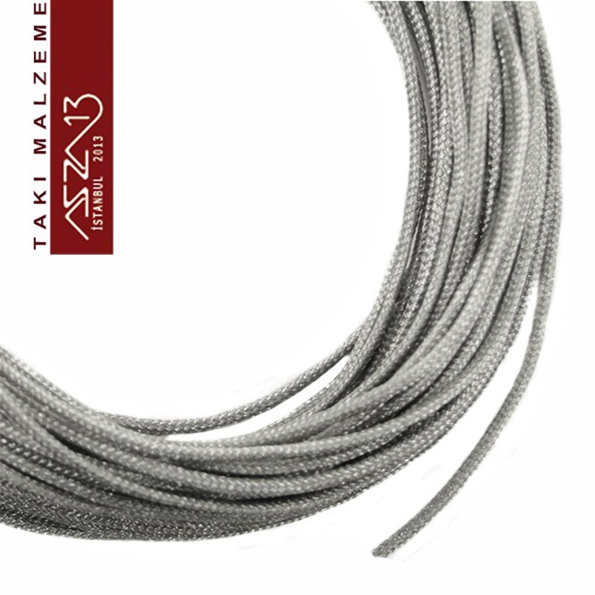 Paraşüt İplerTAKI MALZEMEMarkasızGri 0,8 mm Kalınlıkta Paraşüt İpi / 5 Metre