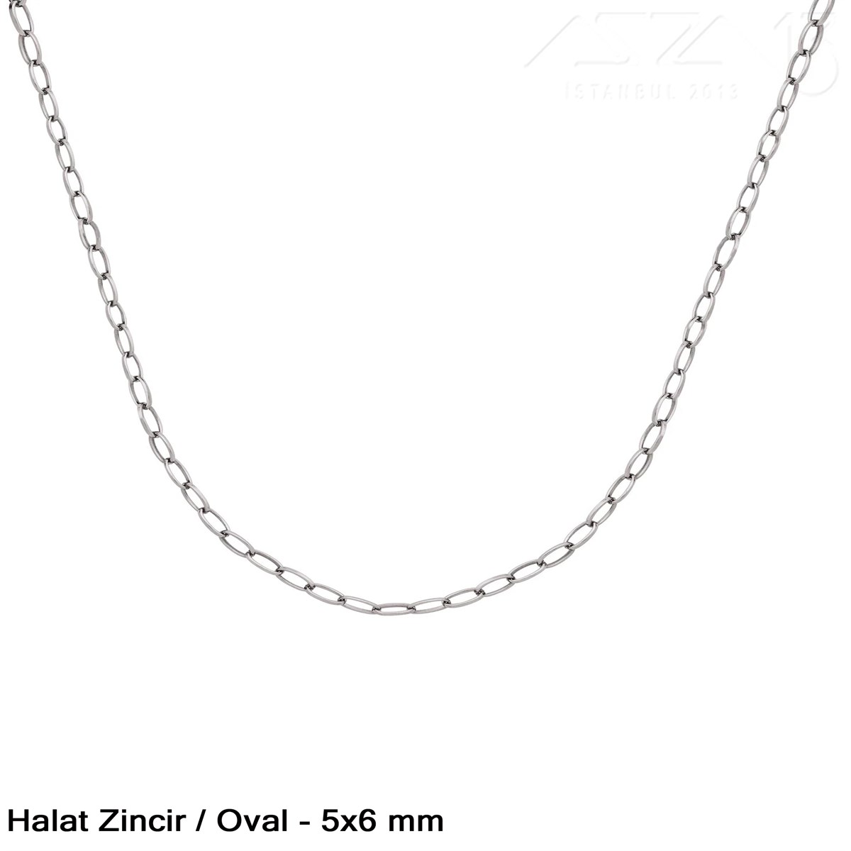 Takı Malzemeleri / Zincir ve Metal Teller / Zincirler / Oval Baklalı Halat ZincirZincirMarkasız06.Tm.63.Zn.05Zincir - Halat Tip - Oval 5 mm - Nikel Kaplama / 1 Metre