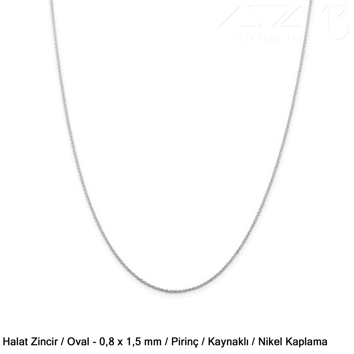 Takı Malzemeleri / Zincir ve Metal Teller / Zincirler / Oval Kaynaklı Halat ZincirZincirMarkasız06.Tm.63.Zn.26Zincir - Halat Tip - Oval 0,8 mm - Nikel Kaplama - Kaynaklı  / 1 Metre