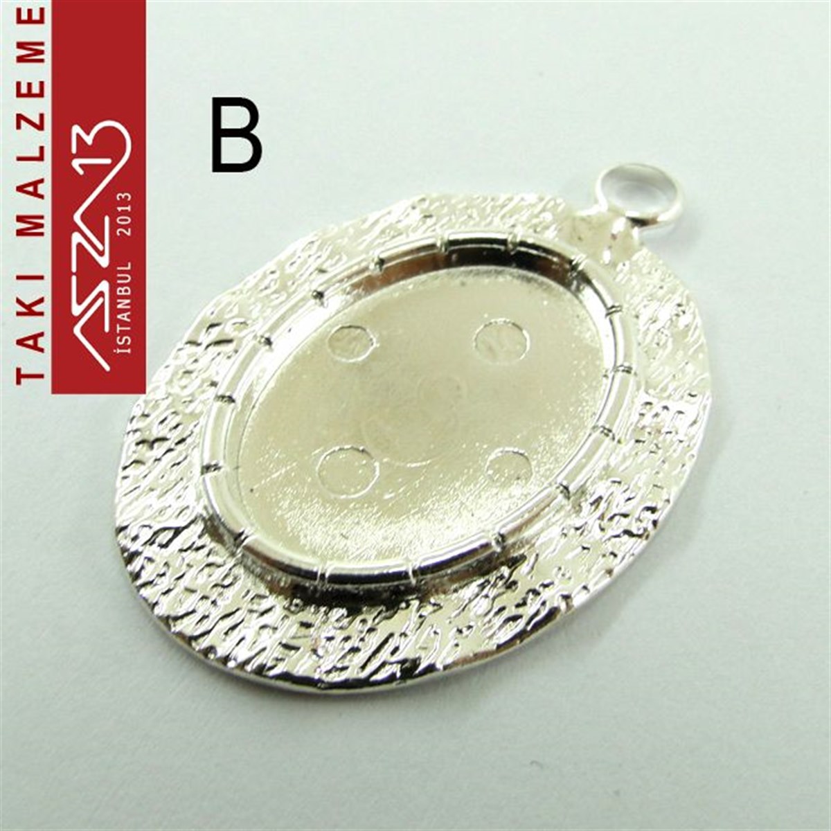 Taş Yuvaları, Montürler, Sıvama MalzemeleriTAKI MALZEMEMarkasızAltın - Gümüş Kaplamalı 42x28 mm Oval Kaboşon Yuva, Taş Ölçüsü 23x16 mm / Paket İçeriği 1 Adet