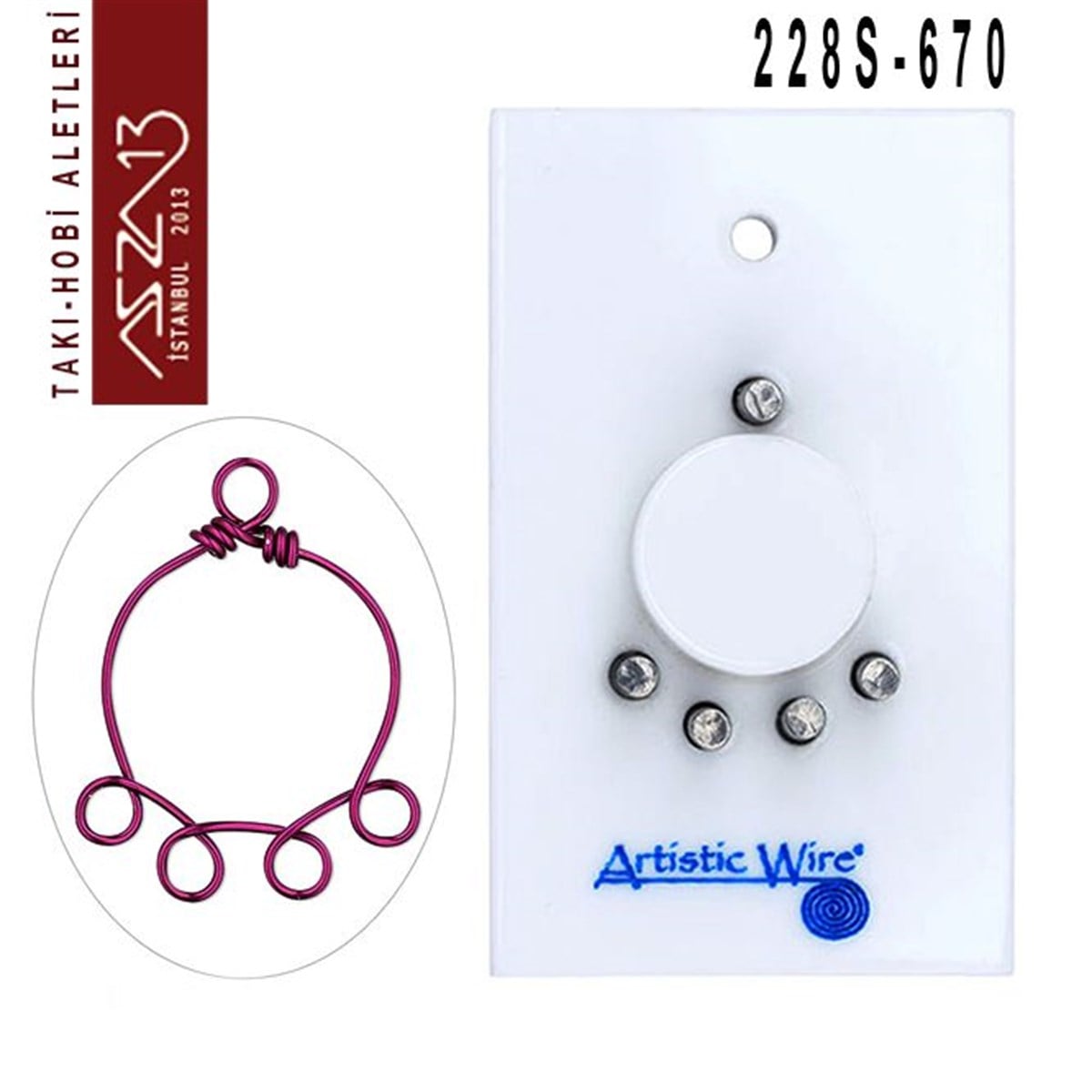 Tel Kıvırma Aleti (S-Klips Modeli)ALET, ARAÇ ve GEREÇArtistic WireYuvarlak Ara Parça Yapım Aparatı - 670 (Tel Kıvırma Aleti / Jig)