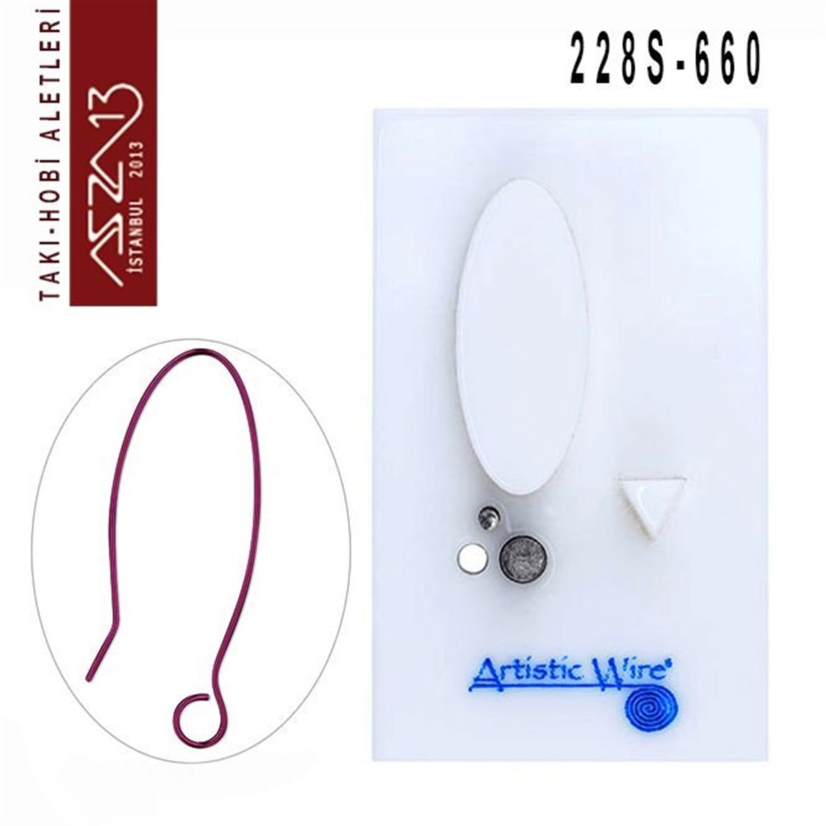 Tel Kıvırma Aleti (S-Klips Modeli)ALET, ARAÇ ve GEREÇArtistic WireOval Küpe Kancası Yapım Aparatı - 660 (Tel Kıvırma Aleti / Jig)
