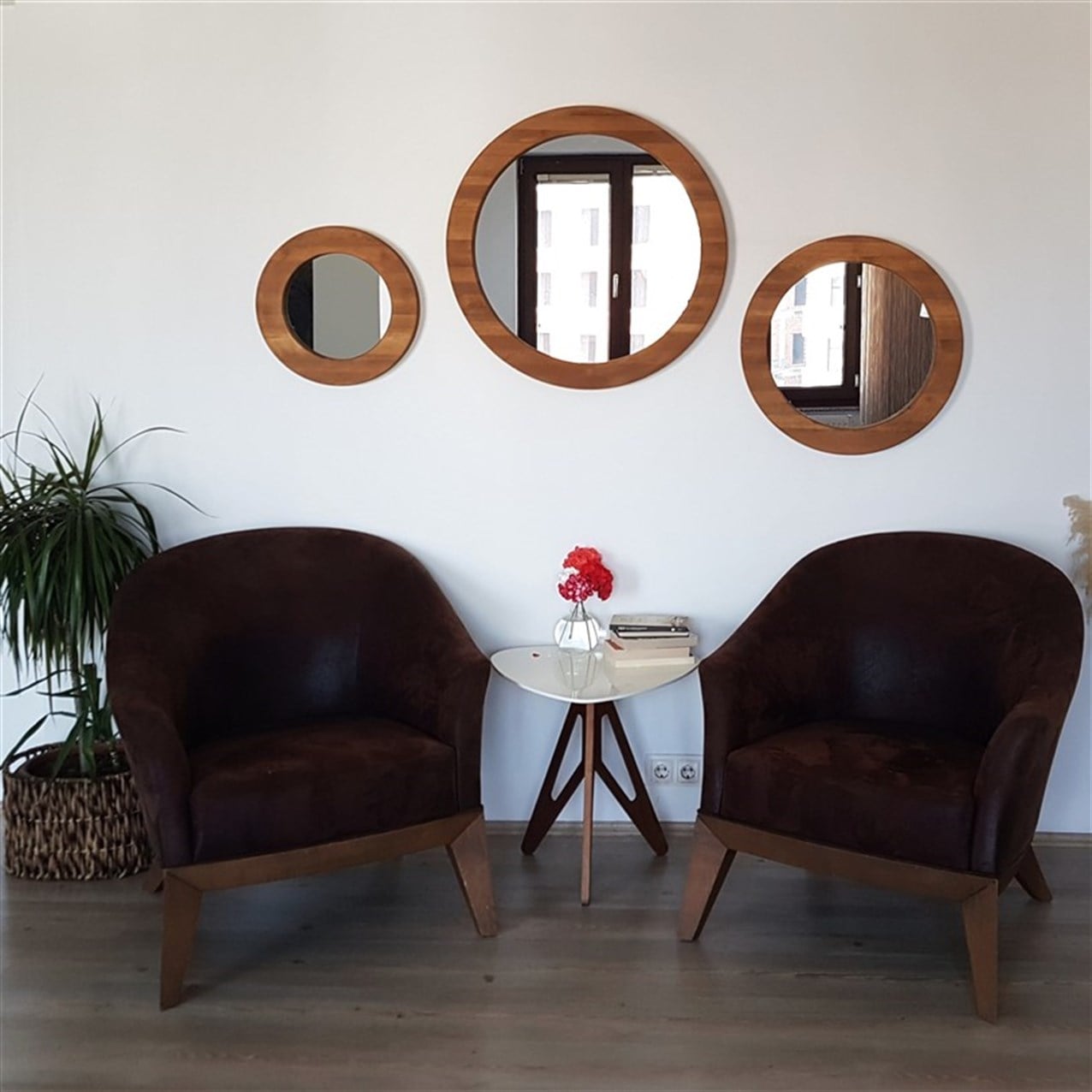 NEOstill - 3 lü Ahşap Ayna A604