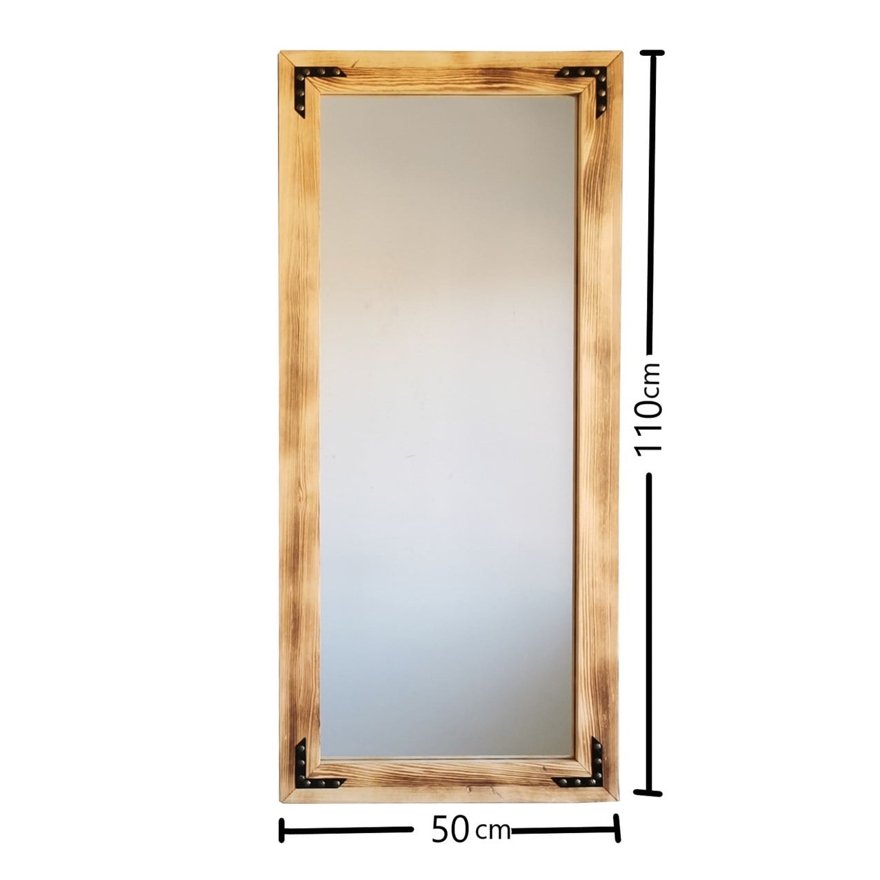 NEOstill - Ahşap Eskitme Boy Aynası 50x110