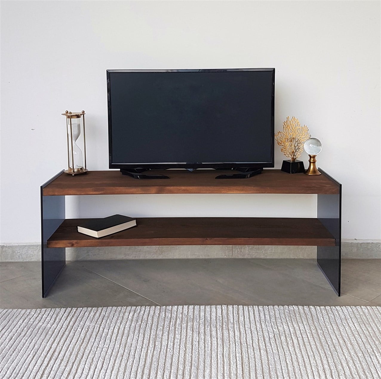NEOstill - Ahşap Tv Sehpası Woodn Glass TV100
