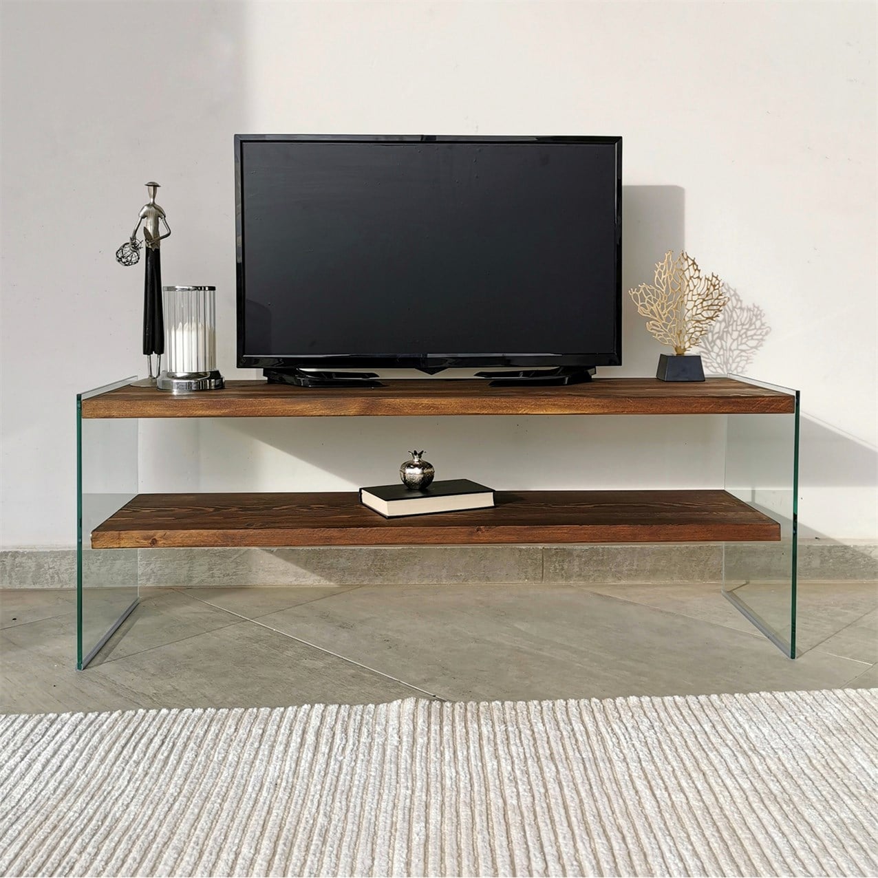 NEOstill - Ahşap Tv Sehpası Woodn Glass TV103