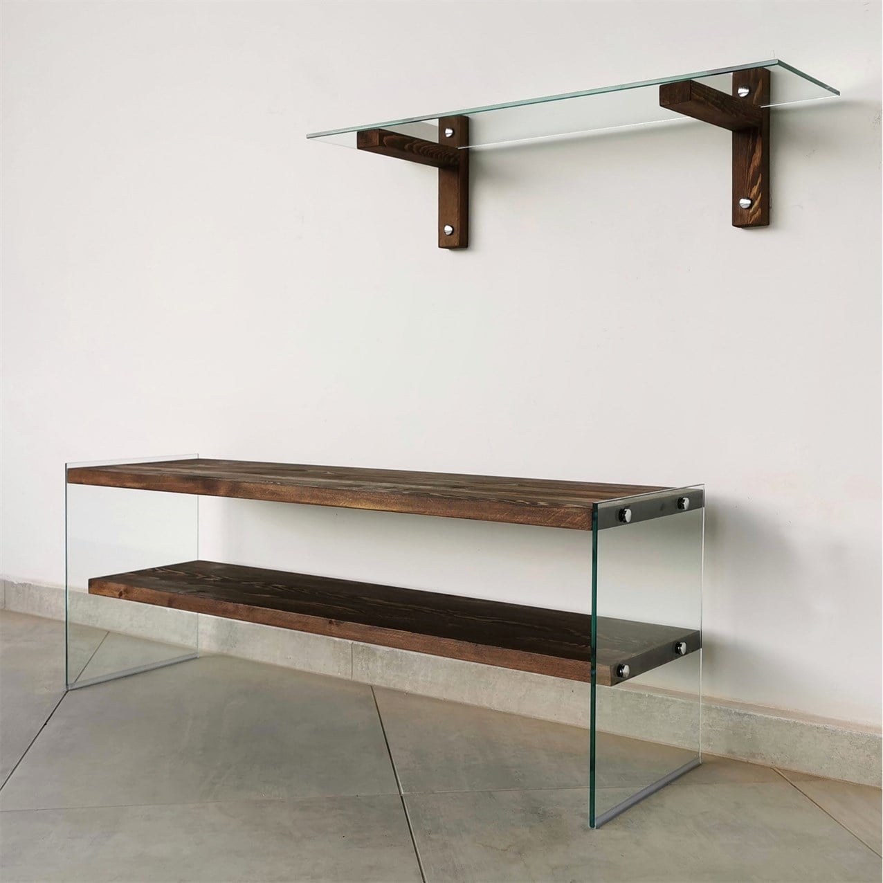 NEOstill - Ahşap Tv Ünitesi Woodn Glass TV104
