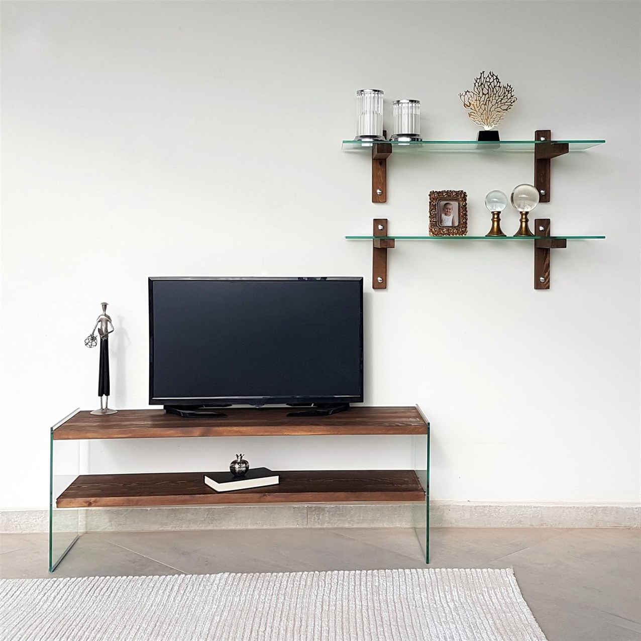 NEOstill - Ahşap Tv Ünitesi Woodn Glass TV105