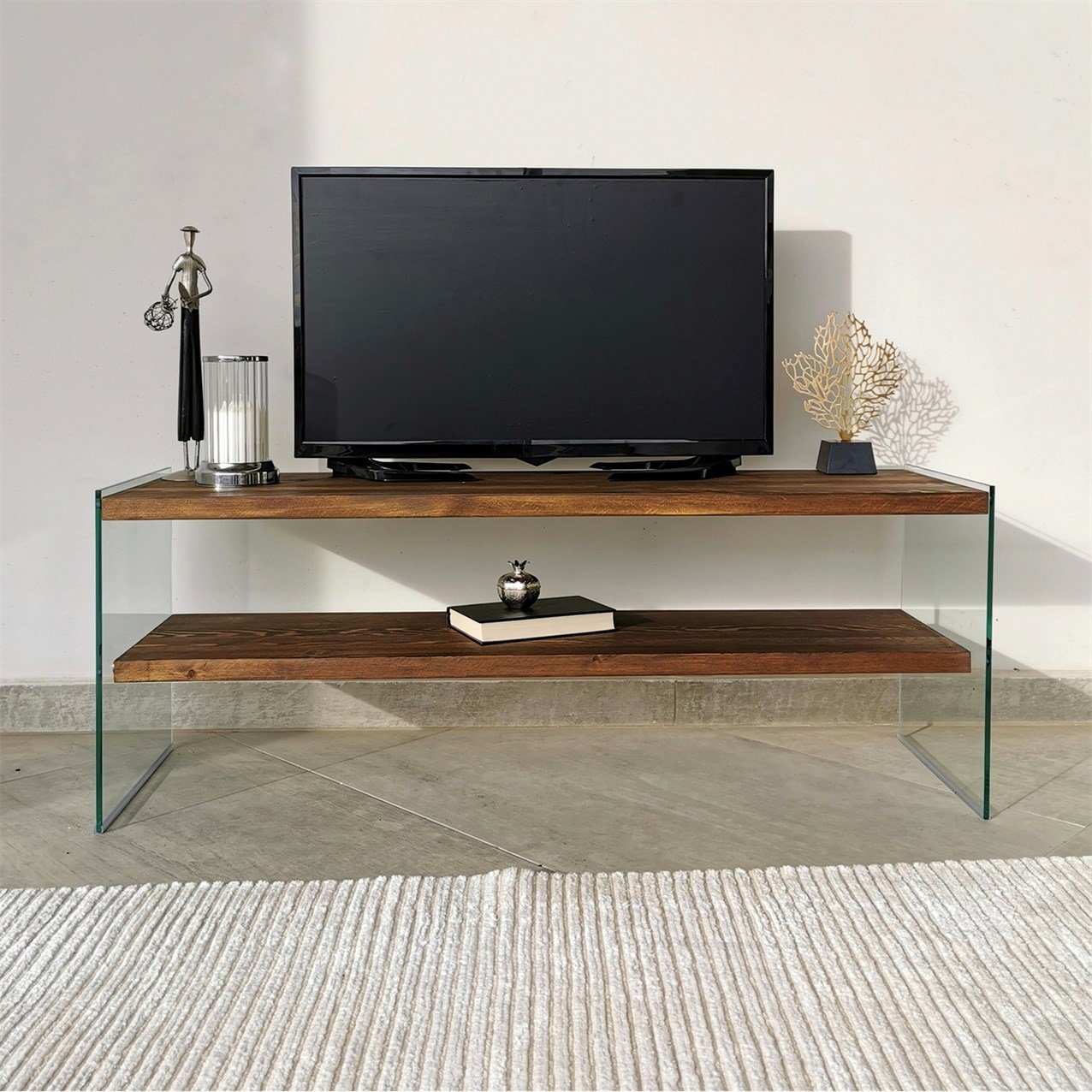 NEOstill - Ahşap Tv Ünitesi Woodn Glass TV104