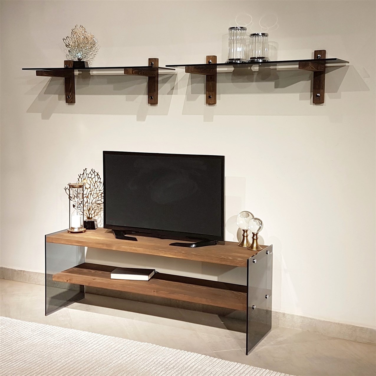 NEOstill - Ahşap Tv Ünitesi Wood'n Glass TV102