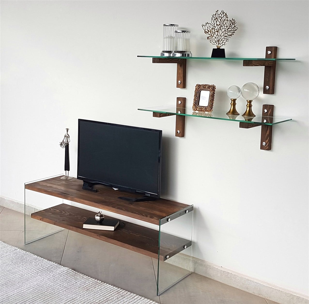NEOstill - Ahşap Tv Ünitesi Woodn Glass TV105