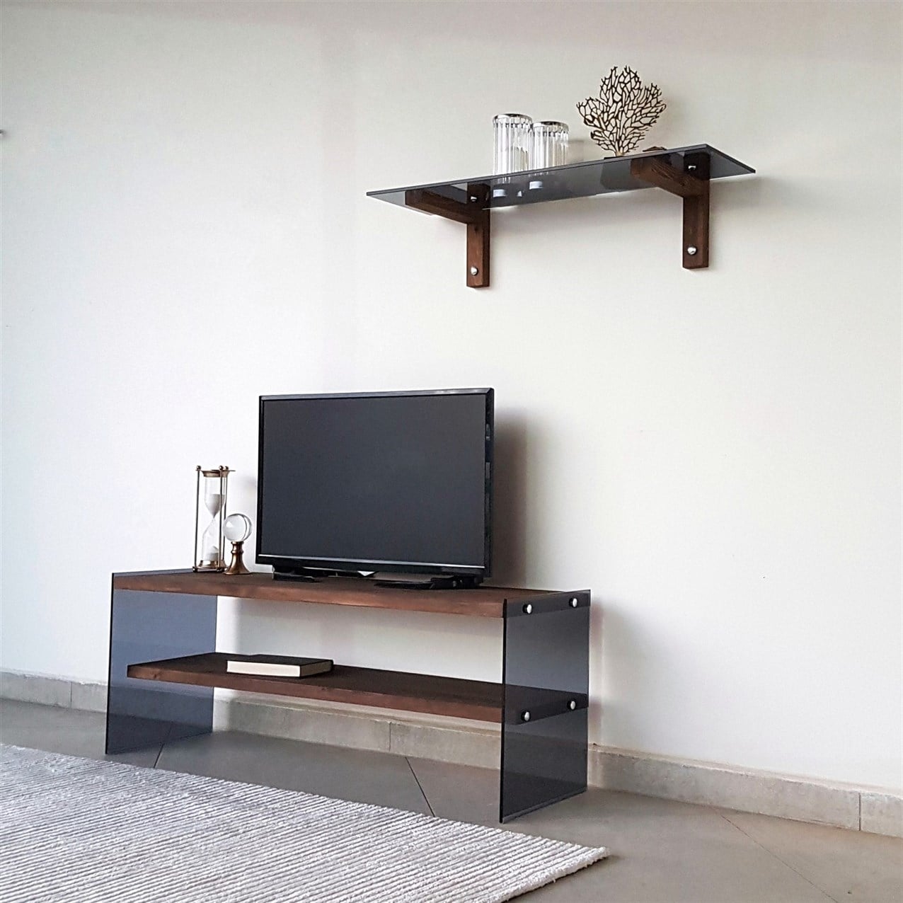 NEOstill - Ahşap Tv Ünitesi Wood'n Glass TV101