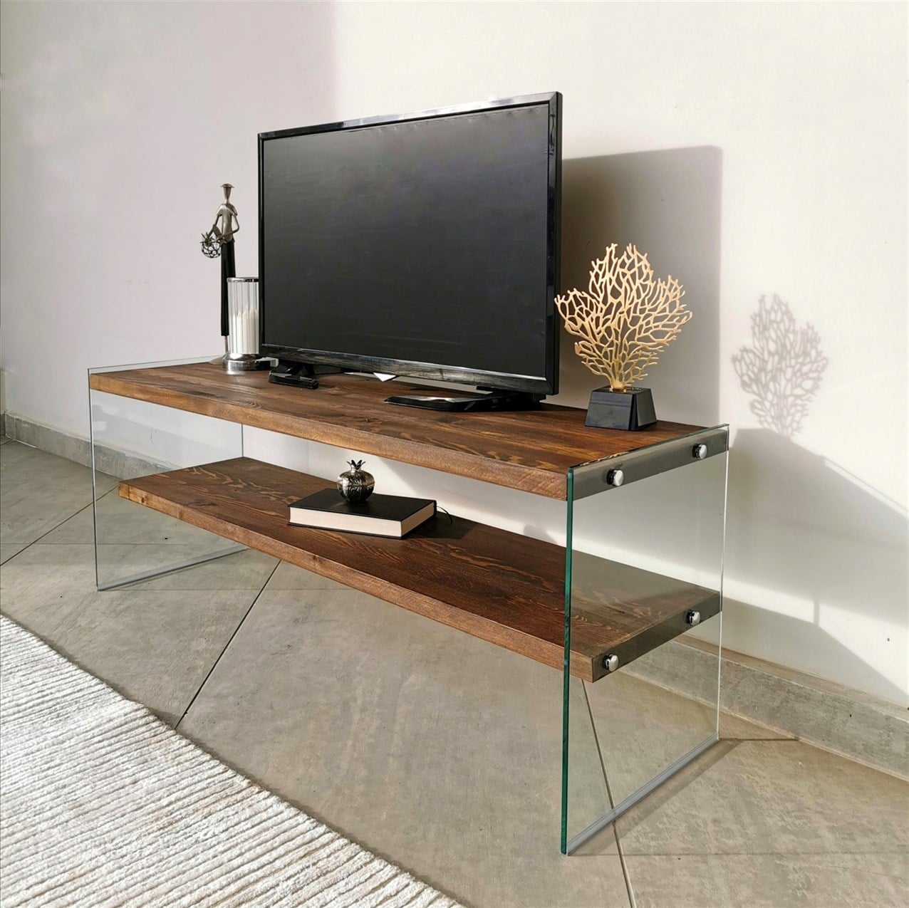 NEOstill - Ahşap Tv Ünitesi Woodn Glass TV105