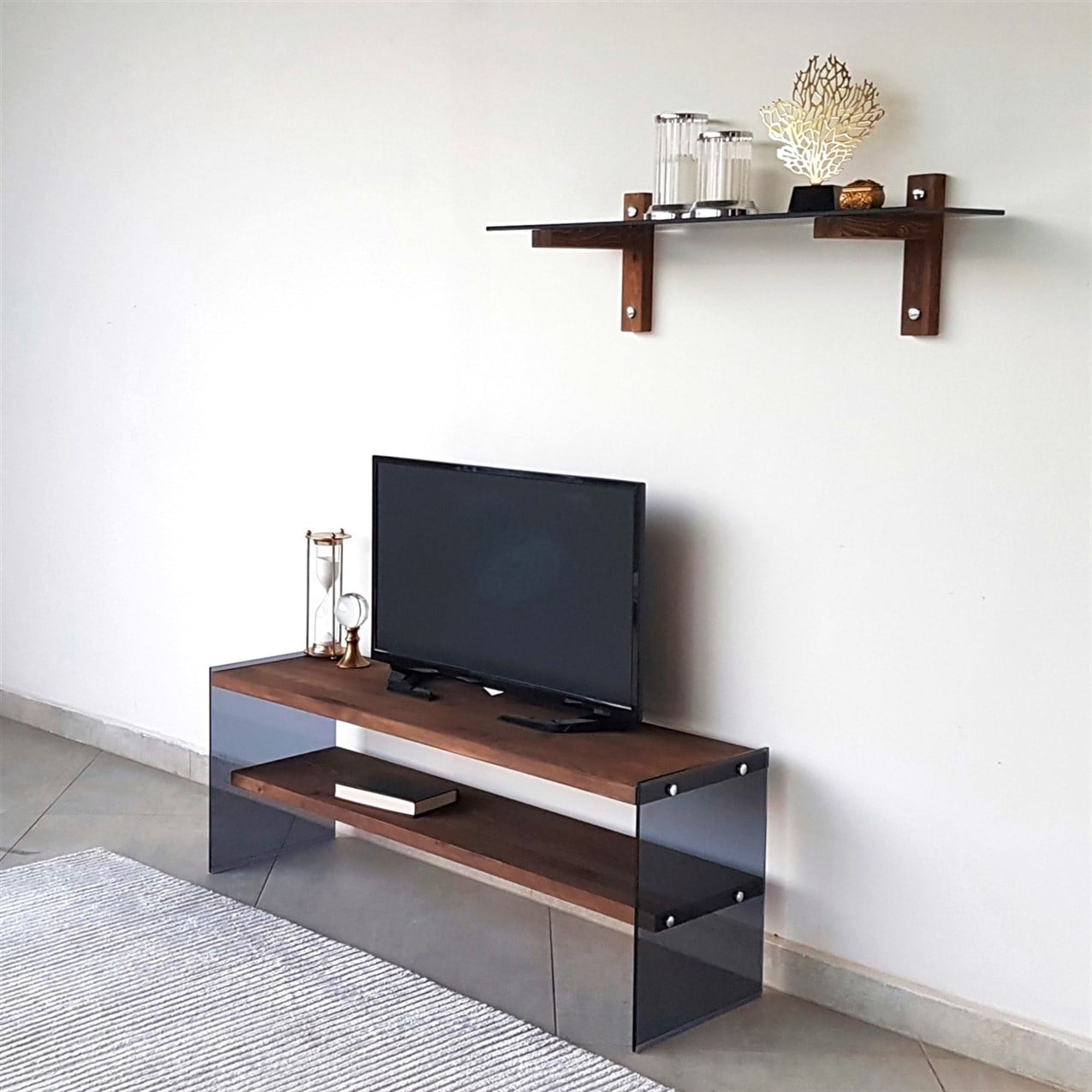 NEOstill - Ahşap Tv Ünitesi Wood'n Glass TV101