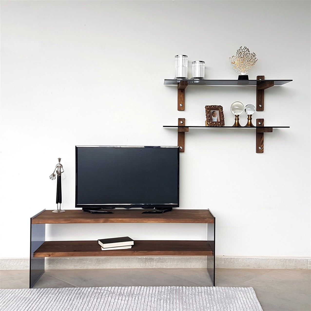 NEOstill - Ahşap Tv Ünitesi Wood'n Glass TV102