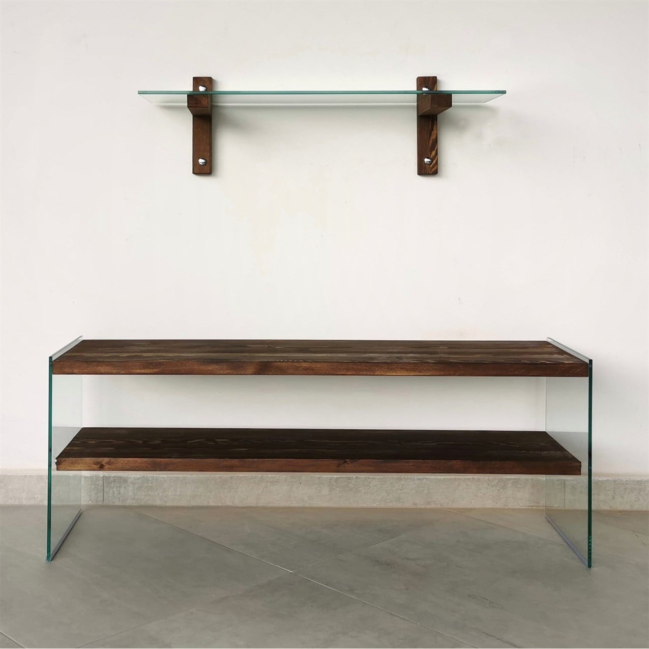 NEOstill - Ahşap Tv Ünitesi Woodn Glass TV104