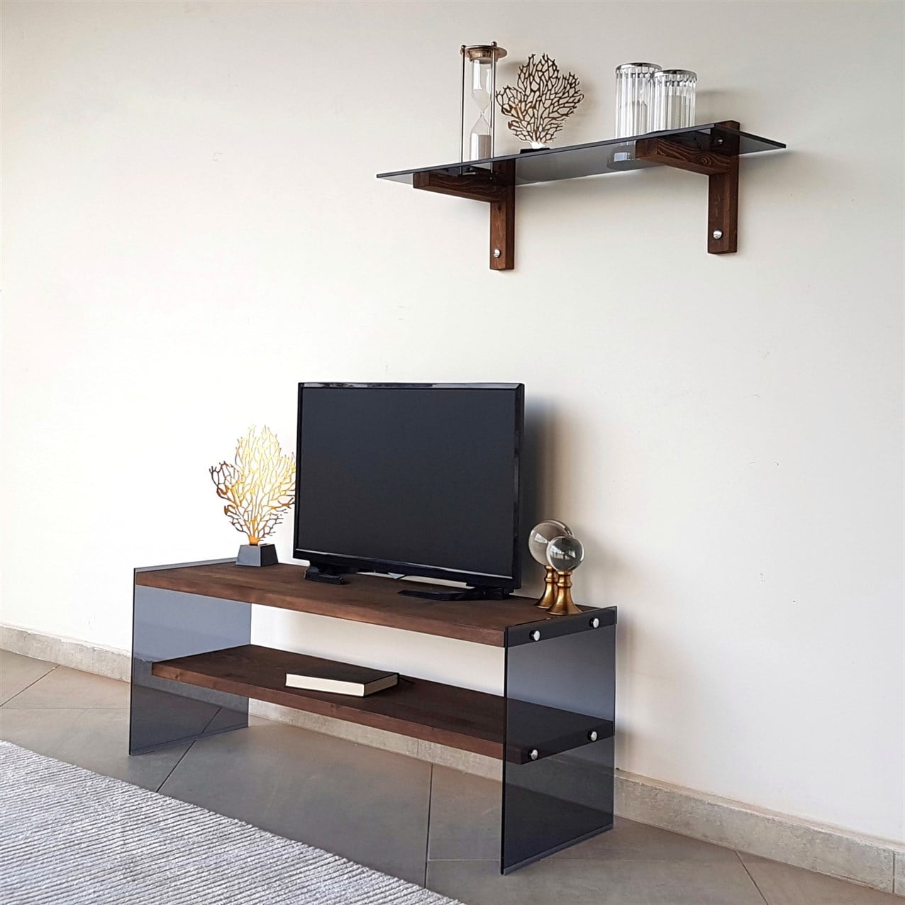 NEOstill - Ahşap Tv Ünitesi Wood'n Glass TV101