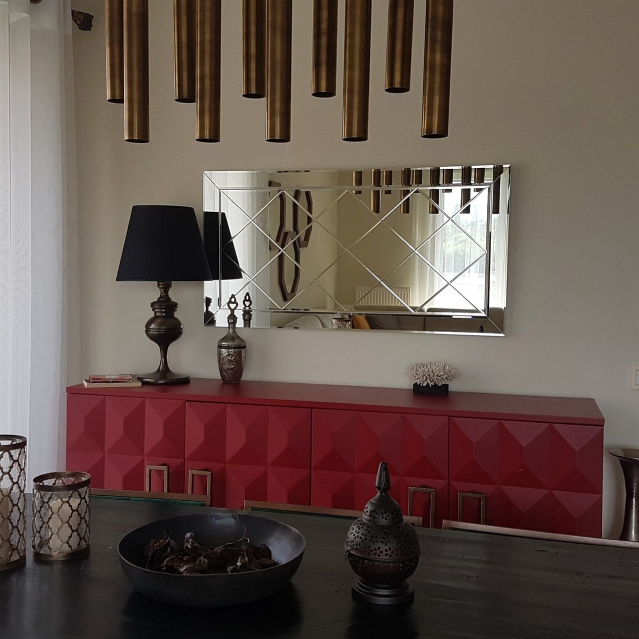 NEOstill - Baklava Desen Boy Ayna 65x130 cm A306d