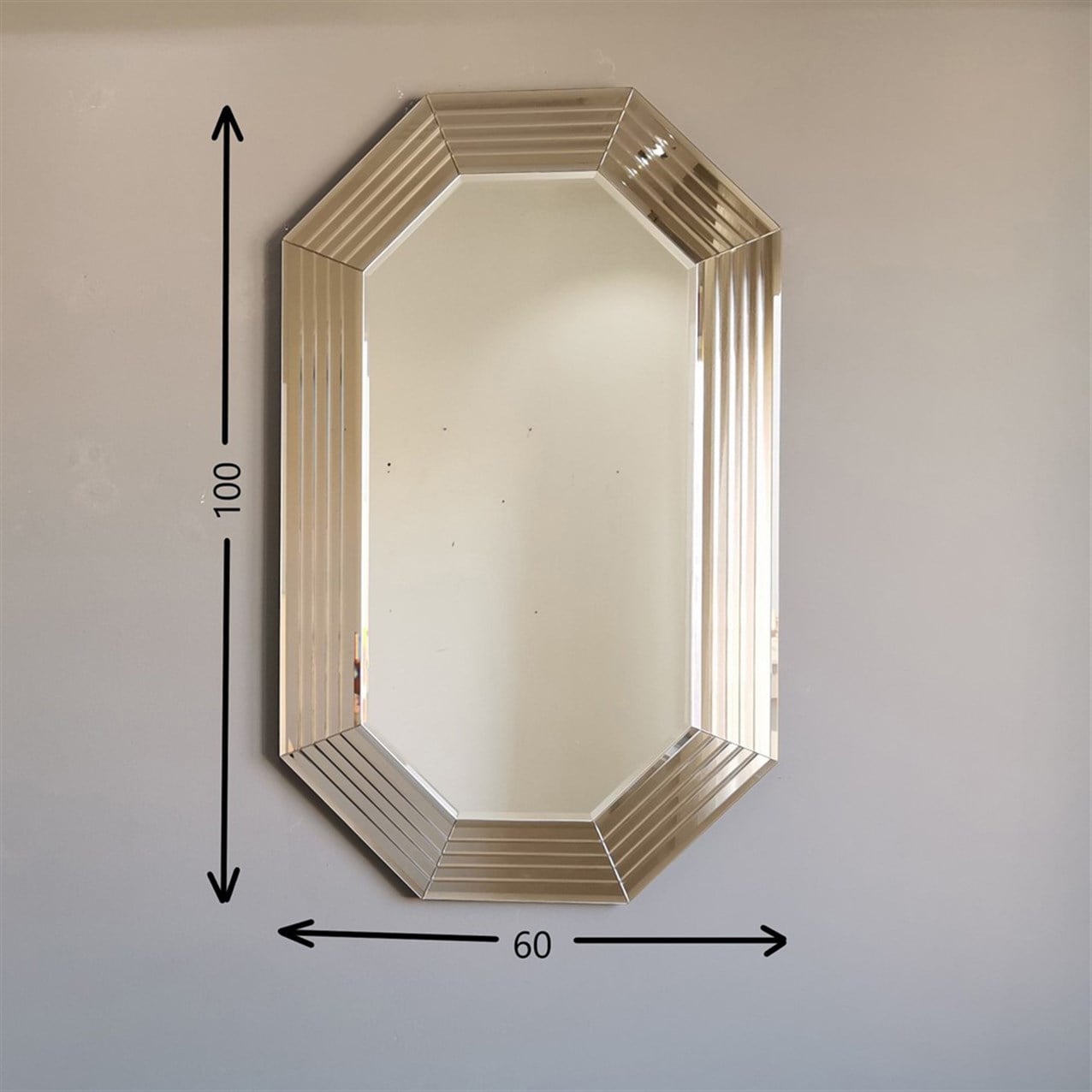 NEOstill - Bronz Kenar Ayna 100x60 cm A312y