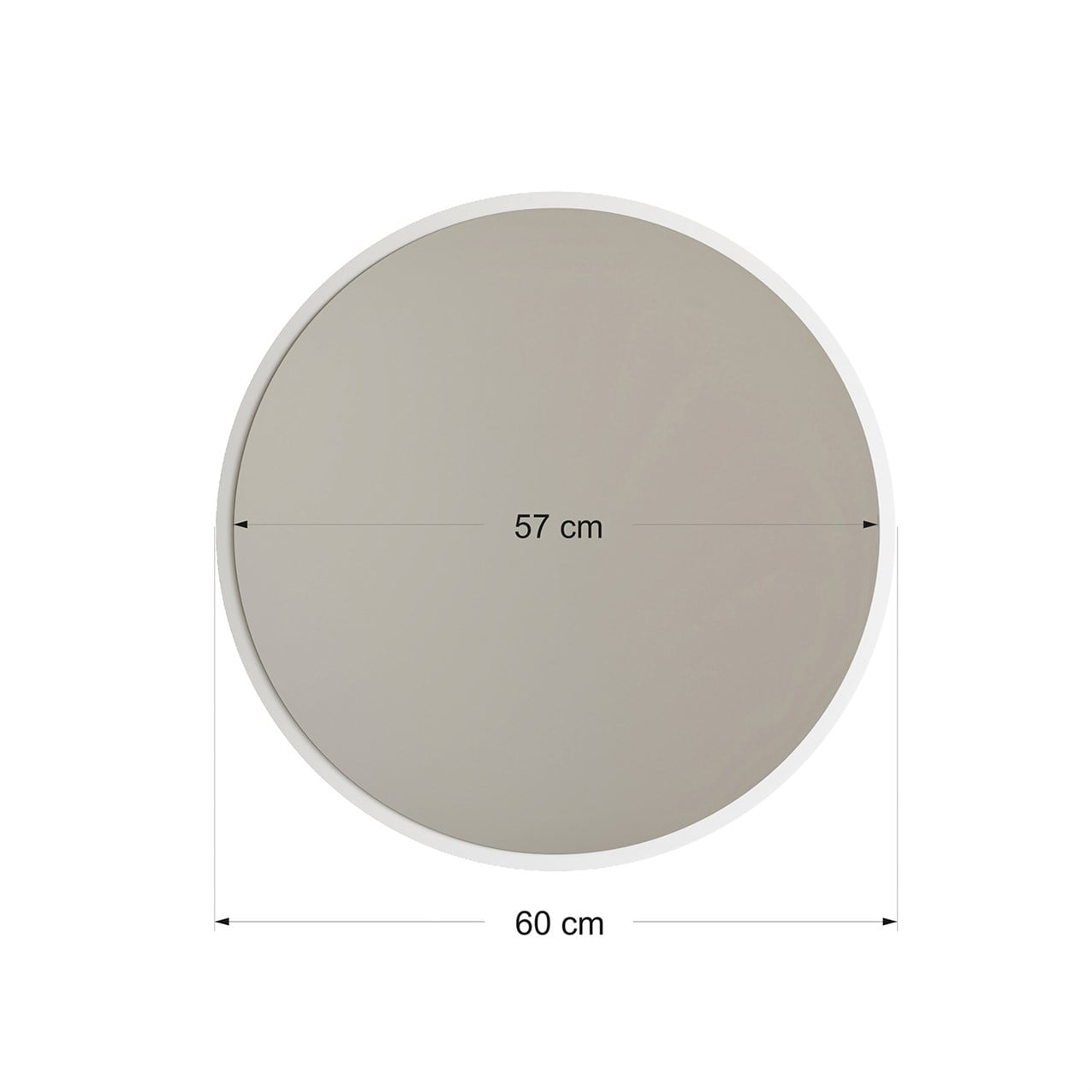 NEOstill - Dekoratif Yuvarlak Ayna Beyaz A706