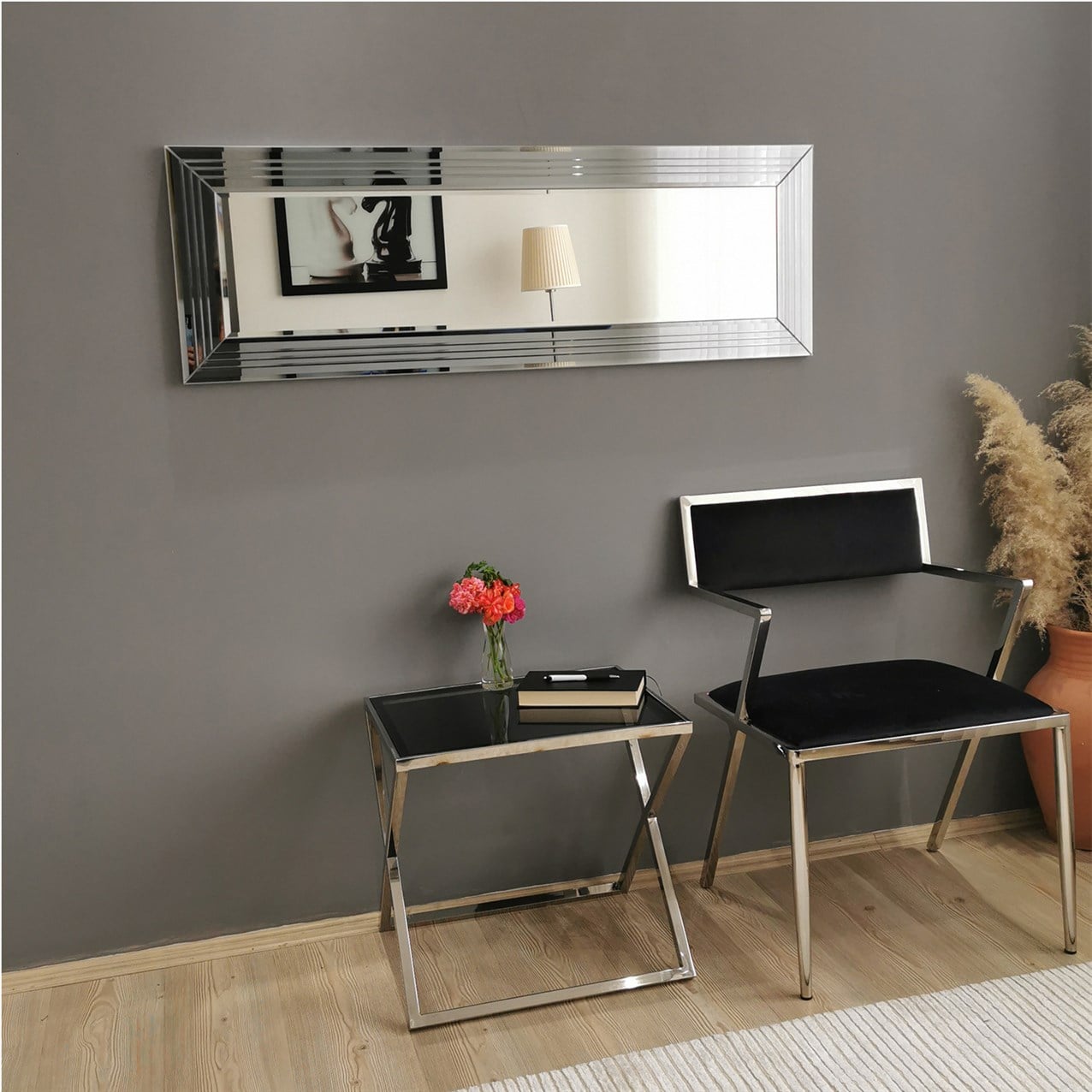 NEOstill - Füme Kenar Dekoratif Ayna 120x40 A302y
