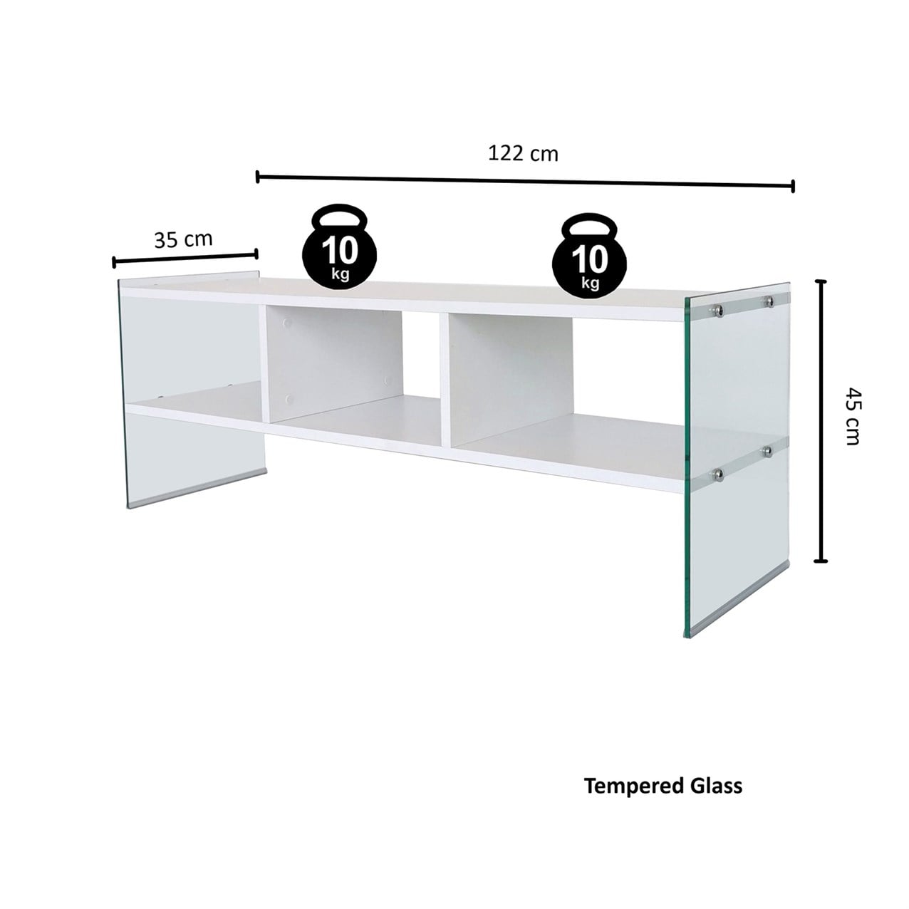 NEOstill - Majör Tv Sehpası Beyaz 120 cm TV400