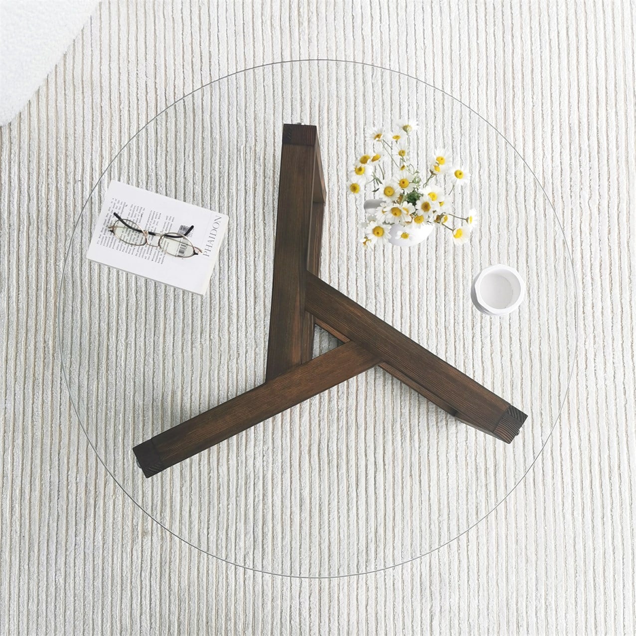 NEOstill - Miro Sehpa / Ahşap ve Temperli Cam