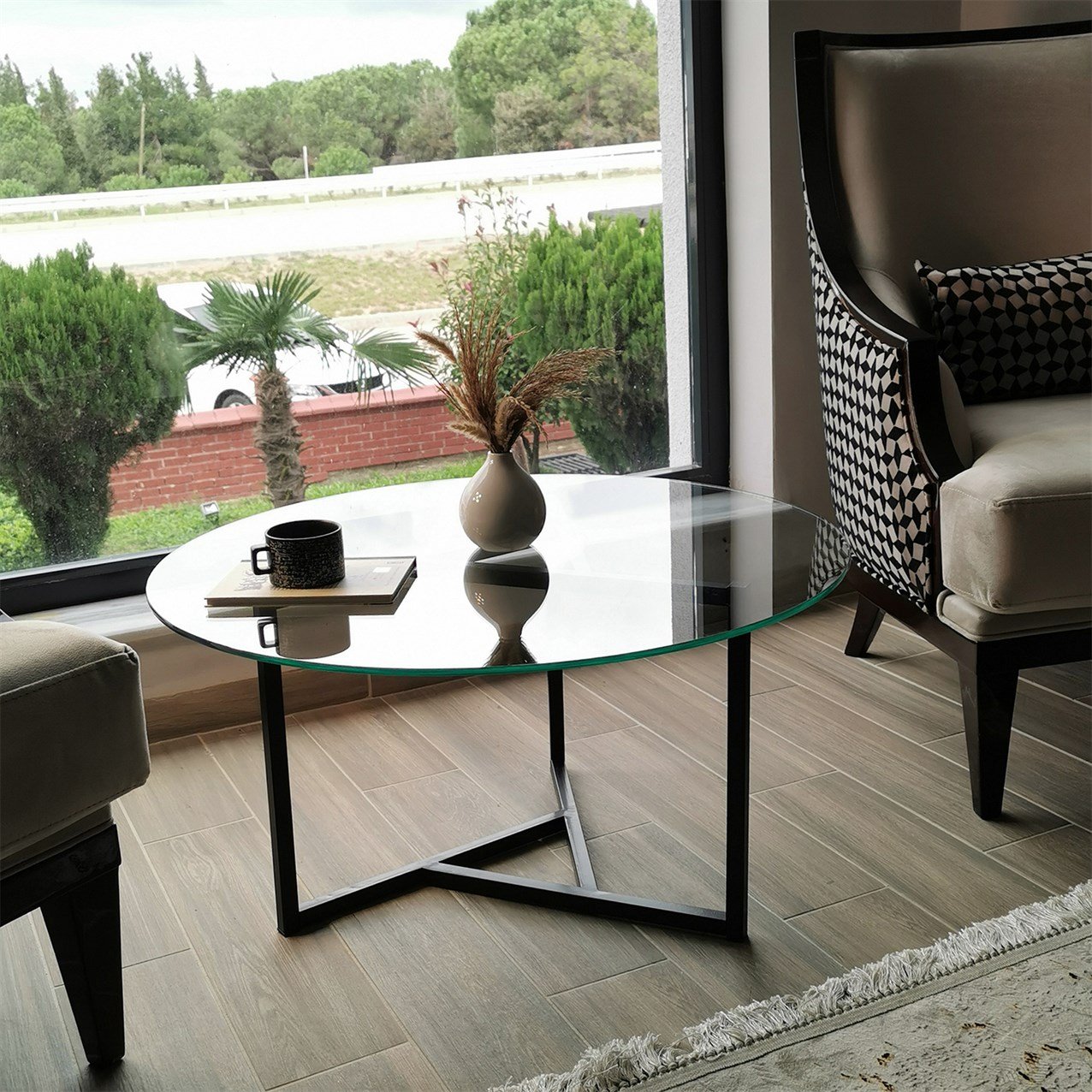 NEOstill - Trio sehpa / şeffaf temperli cam S402